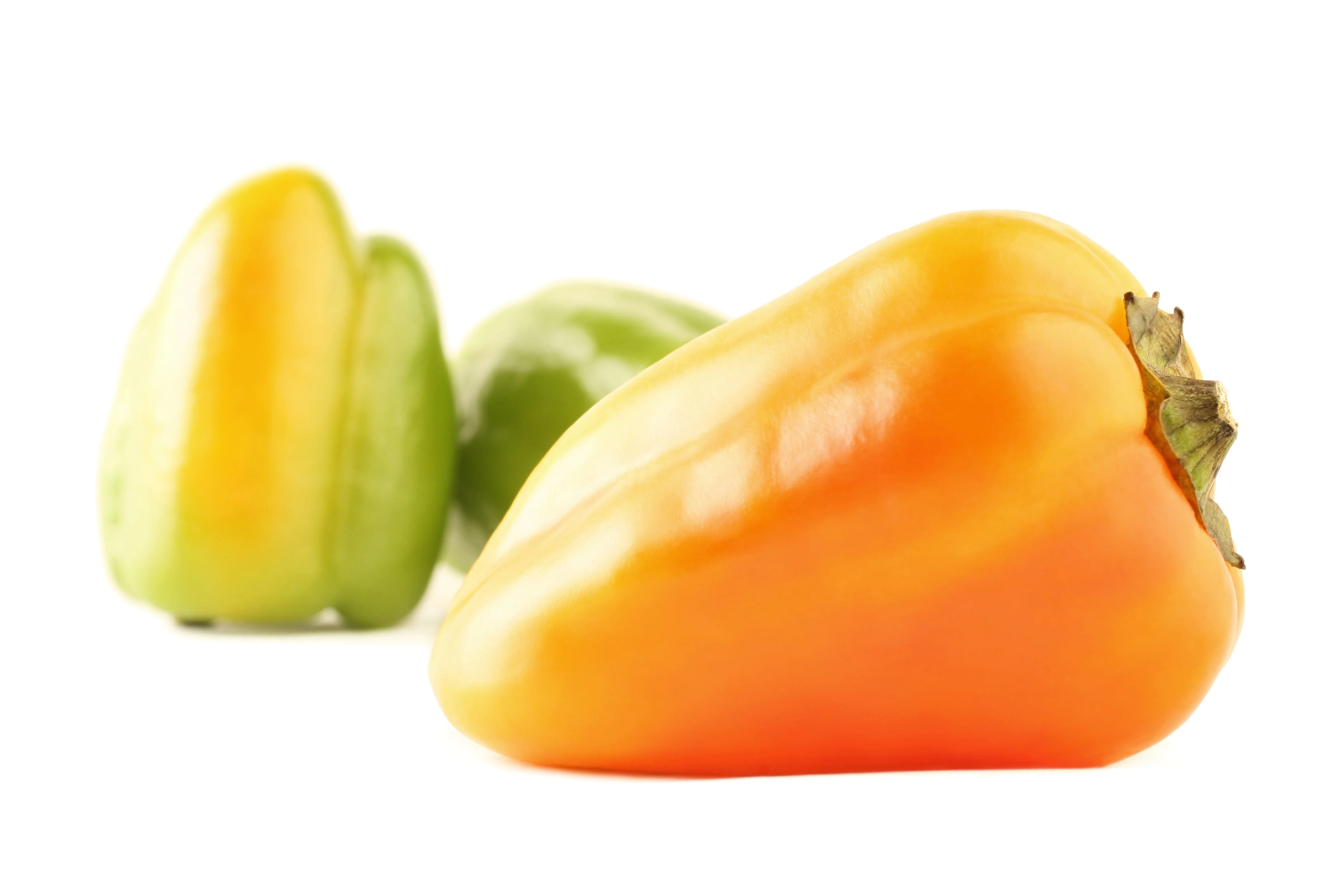 25 Organic GIANT SZEGEDI PEPPER Capsicum Annuum Hungarian Sweet Paprika / Tapered Bell White Yellow Orange Red Seeds - Image 2