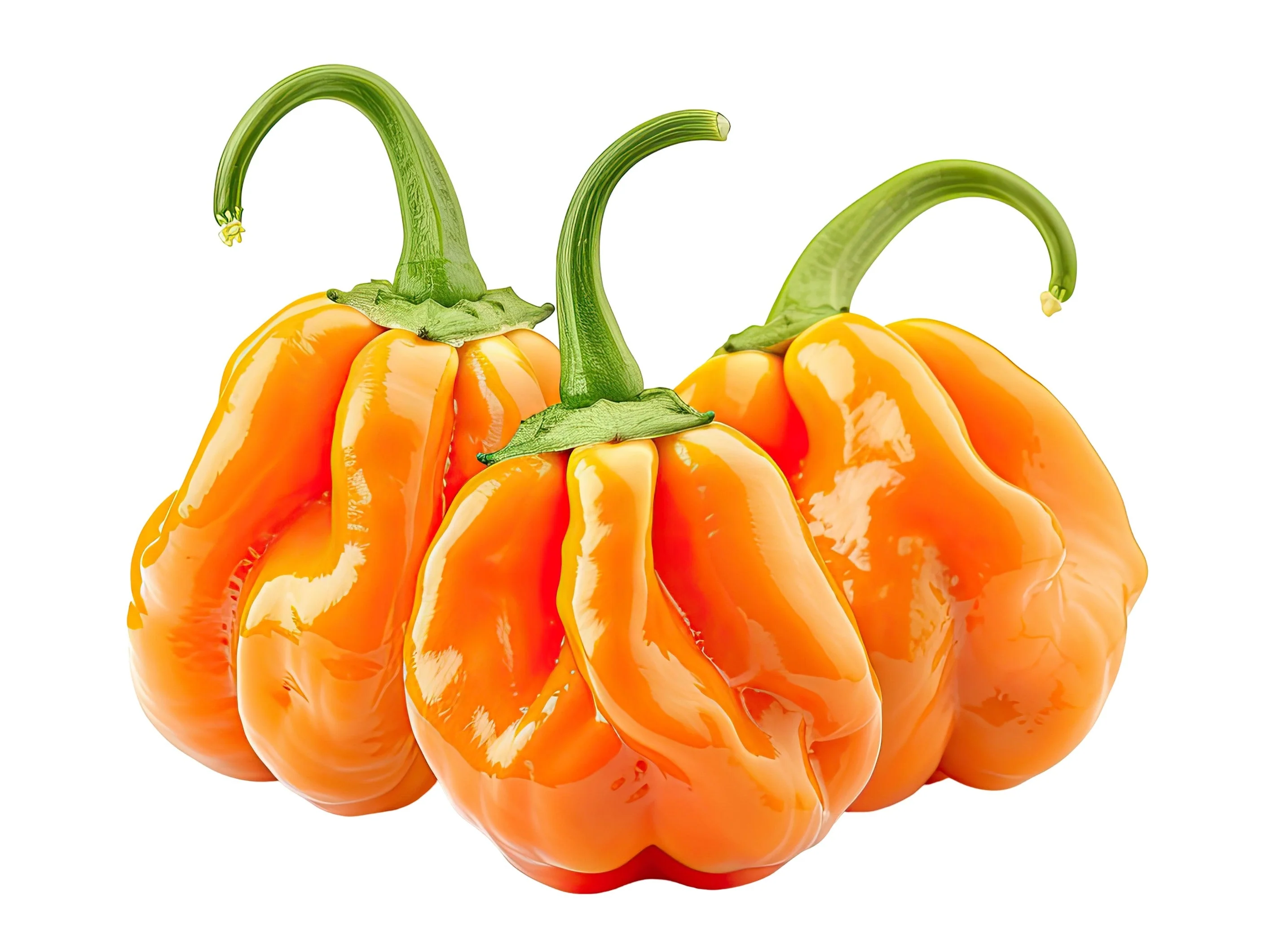 40 Orange SCOTCH BONNET PEPPER very hot Jamaican Capsicum Annuum Vegetable Seeds - Image 3