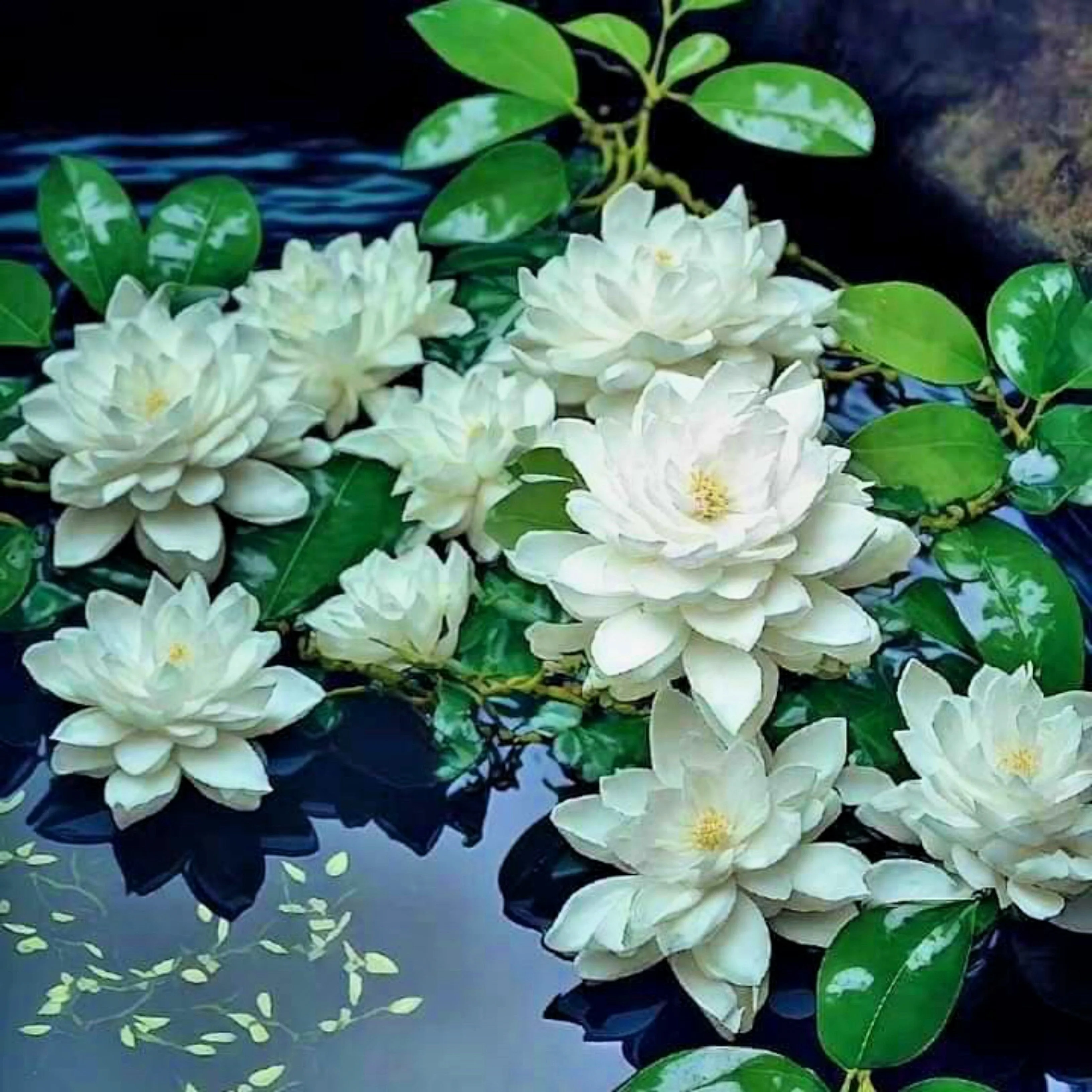 5 BOWL LOTUS Mixed Colors Dwarf Nelumbo Nucifera Aquatic Flower Seeds - Image 3