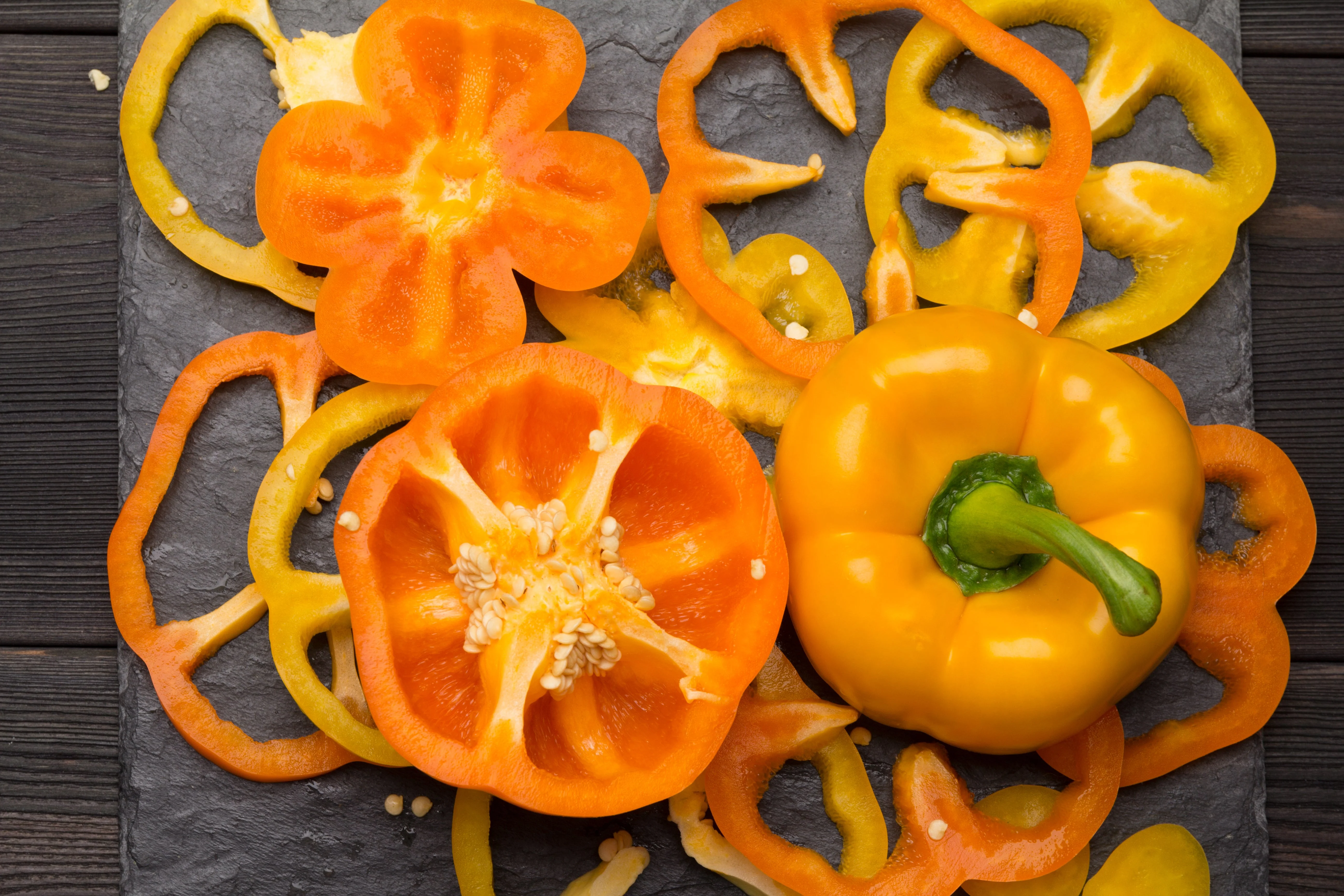 50 ORANGE Sun BELL PEPPER Sweet Capsicum Vegetable Seeds - Image 3
