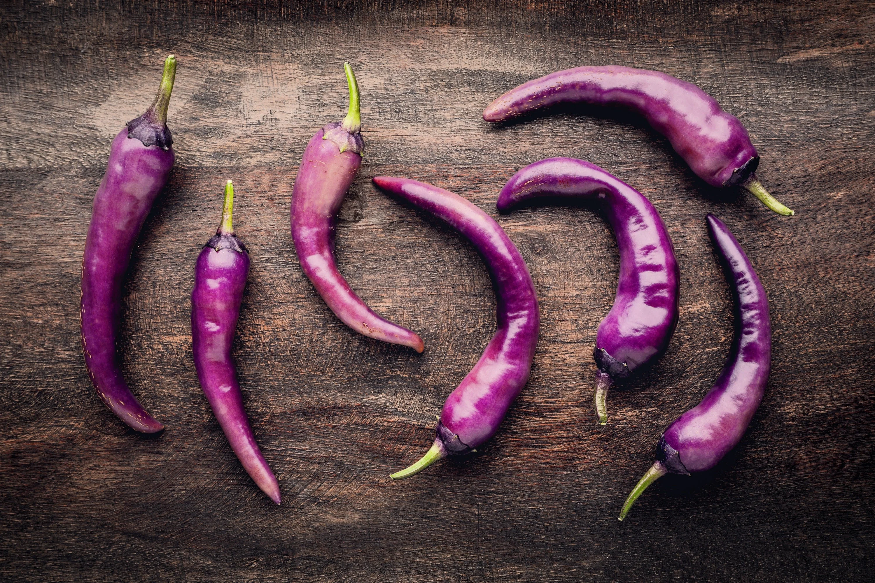 50 PURPLE CAYENNE PEPPER Capsicum Annuum Vegetable Seeds - Image 8