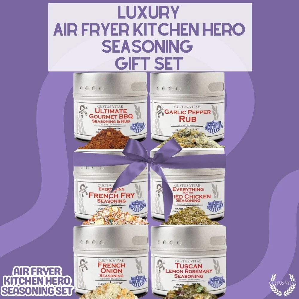 Air Fryer Kitchen Hero Seasoning Set - Artisanal Spice Blends Six Pack - Image 11