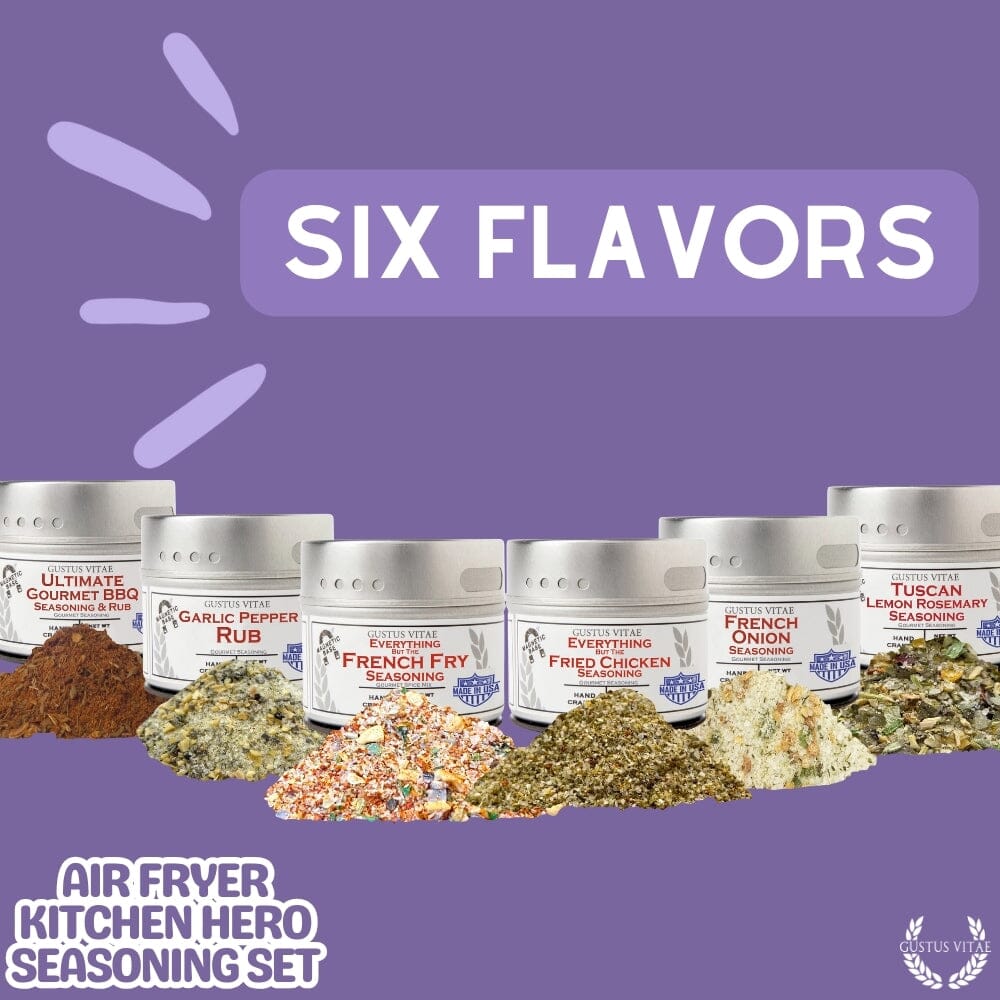 Air Fryer Kitchen Hero Seasoning Set - Artisanal Spice Blends Six Pack - Image 6