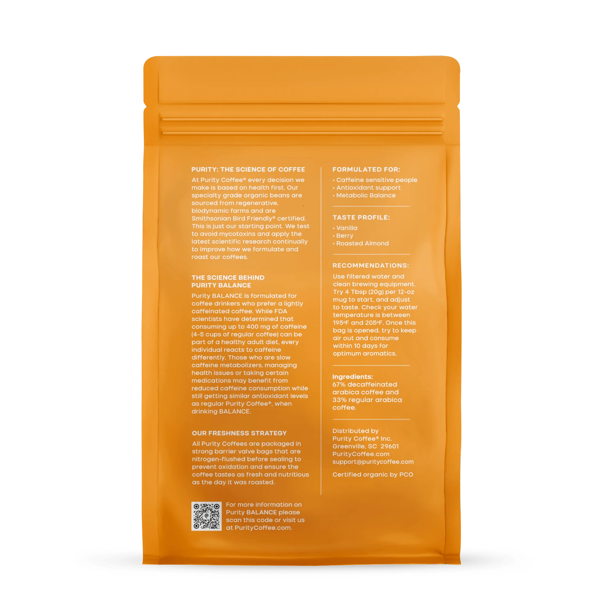 BALANCE: ⅓ Caff Whole Bean Coffee - Image 5