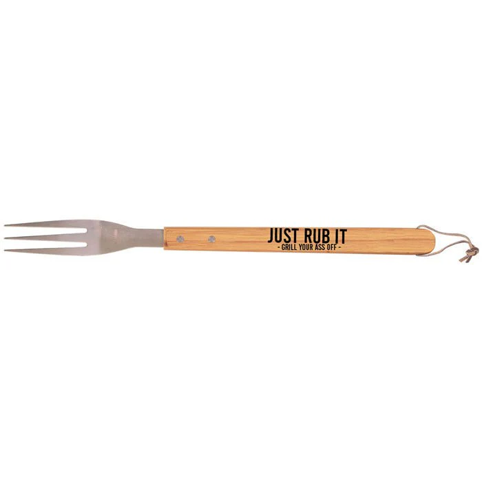 Barbecue Fork 16 1/4" Bamboo - Image 2