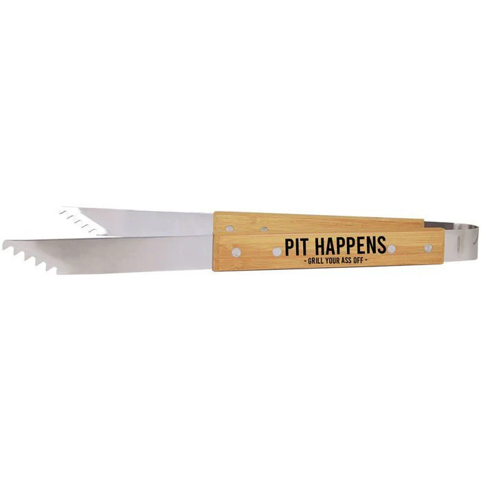 Barbecue Tongs 14" Bamboo - Image 4