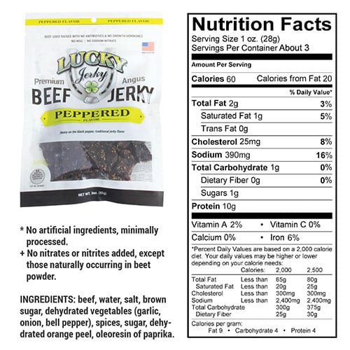 Black Pepper Beef Jerky | 3 oz. Bag | Big, Bold Flavor | Tender Jerky | Made in Holdrege, NE | Nebraska Star Beef - Image 3