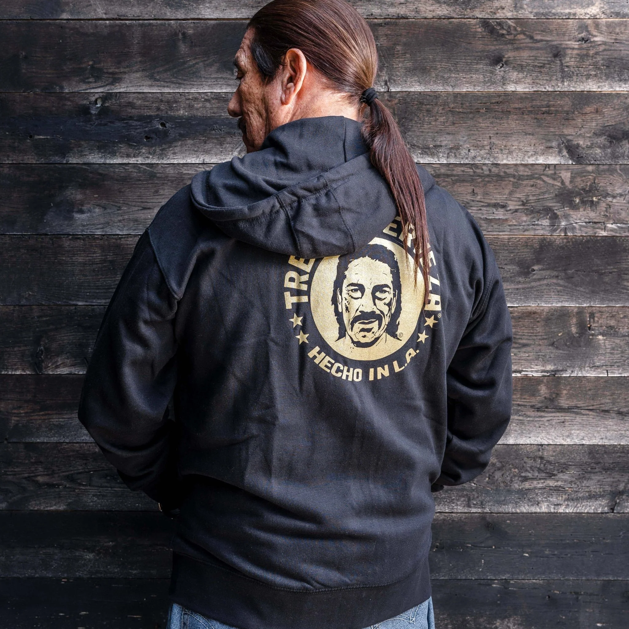 Black Zip-Up Hoodie (Trejo's Cerveza) - Image 4