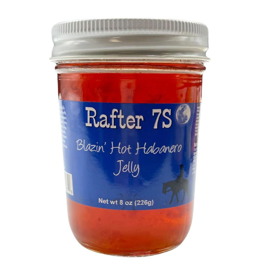 Blazin' Hot Habanero Jelly | 8 oz. | 3 Pack | Flaming Fruit Jelly | Cream Cheese Dip | Made in Paxton, NE | Rafter 7S - Image 2