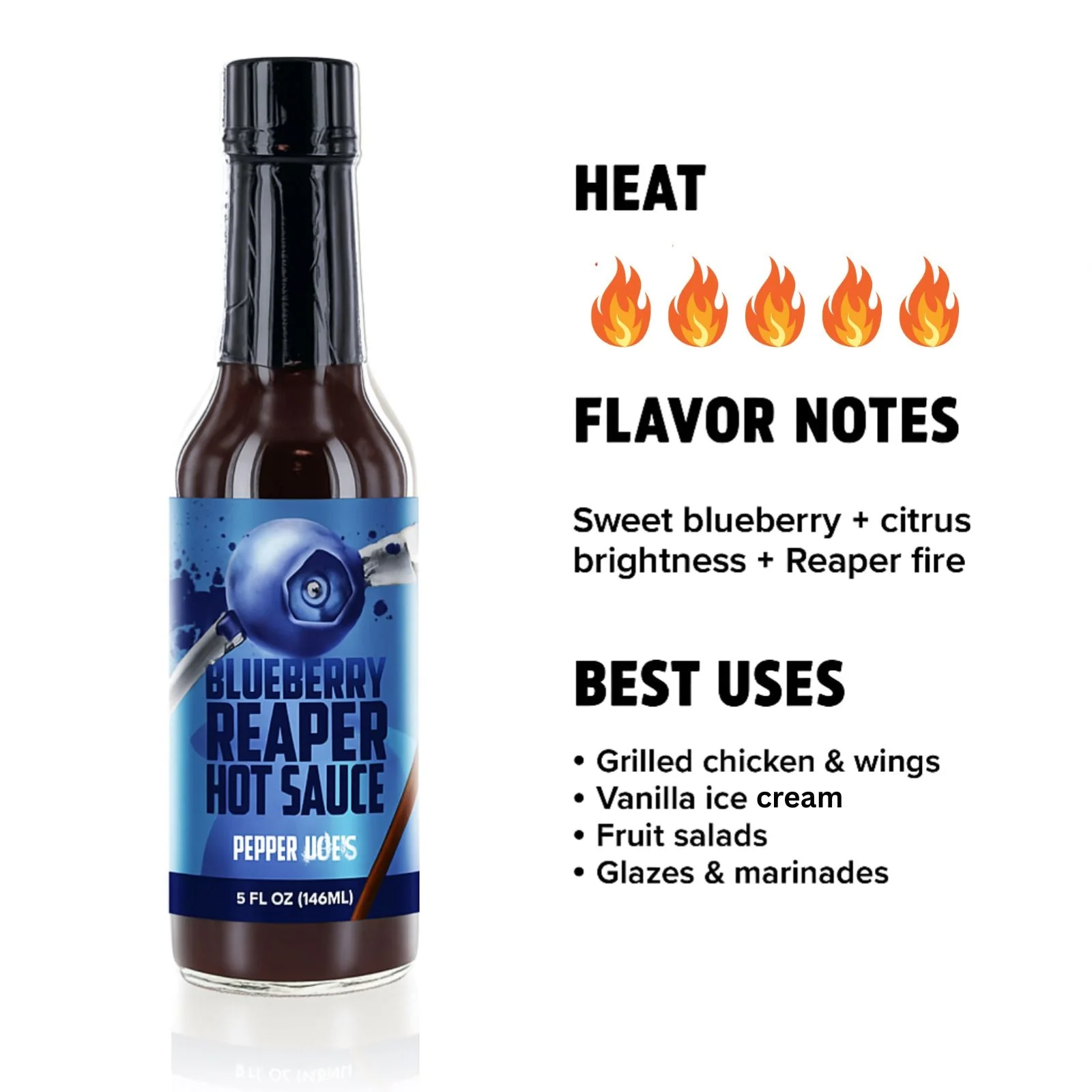 Blueberry Reaper Hot Sauce - Image 4