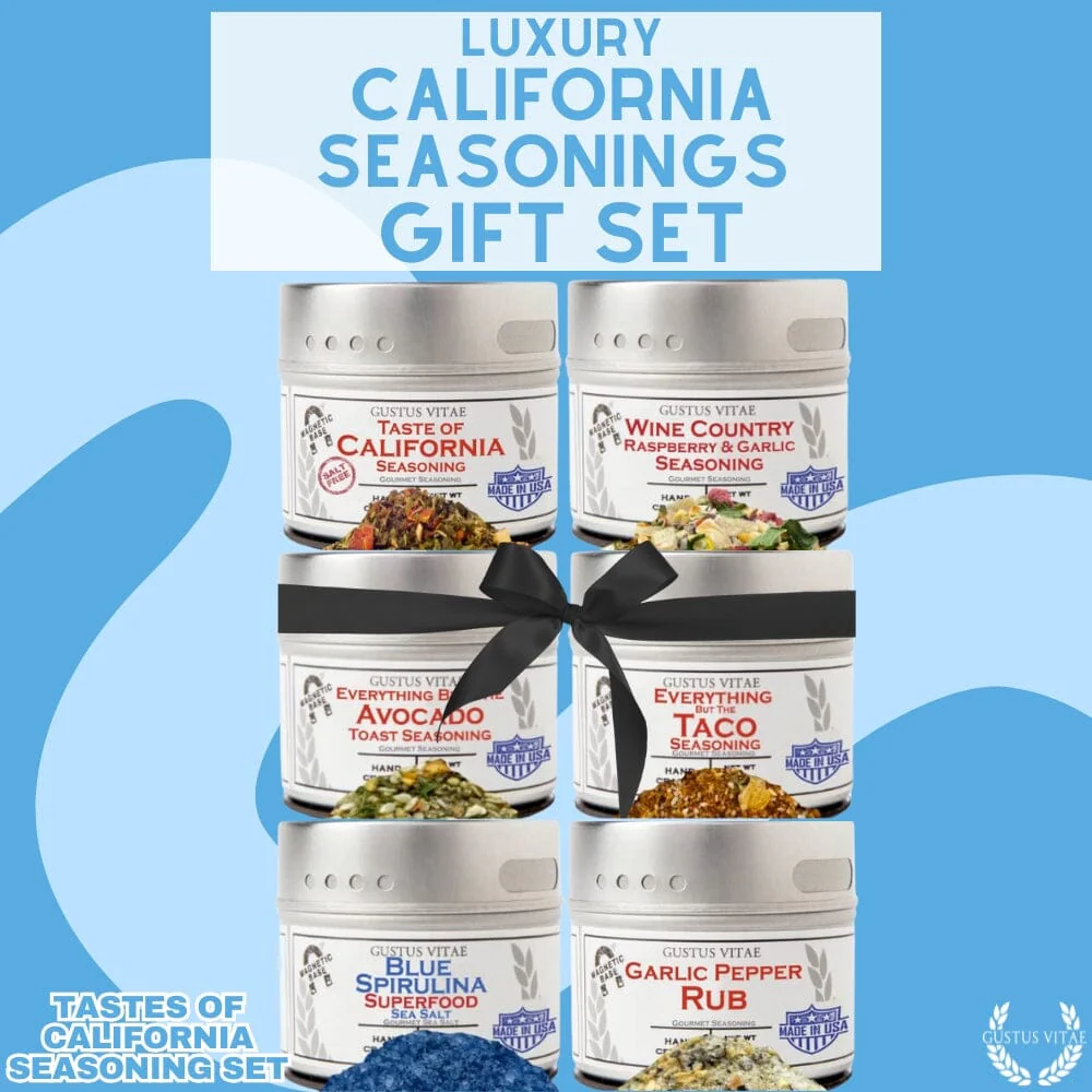 California Seasonings Gift Set - Tastes of California - Artisanal Spice Blends Six Pack - Image 11