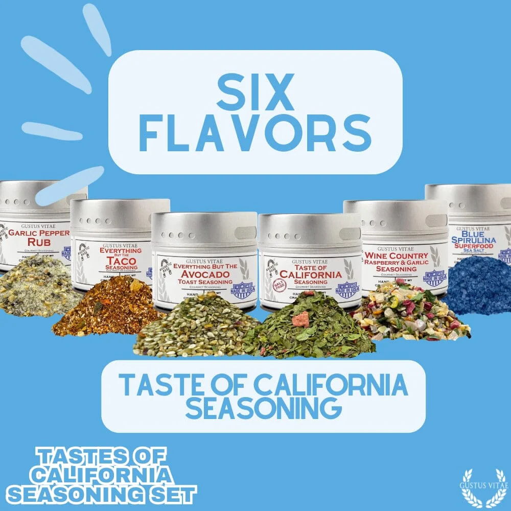 California Seasonings Gift Set - Tastes of California - Artisanal Spice Blends Six Pack - Image 6