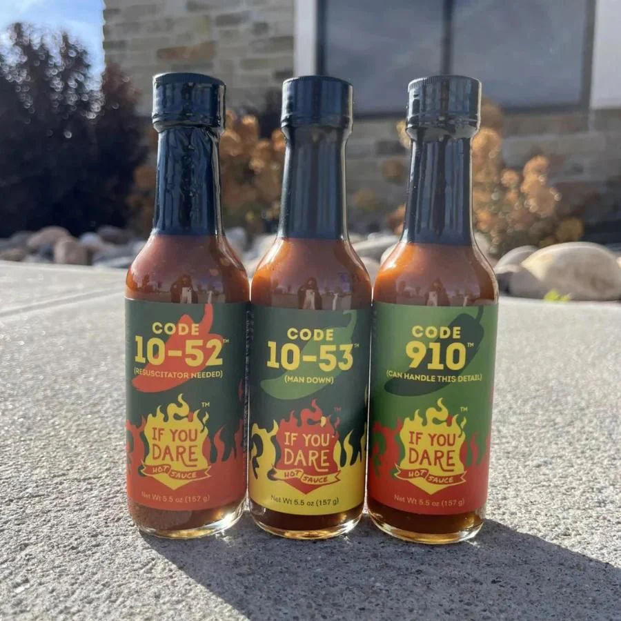 Code 10-52 Hot Sauce | Pack of 6 | 5.5 oz | Extreme Heat Level | If You Dare Foods - Image 4