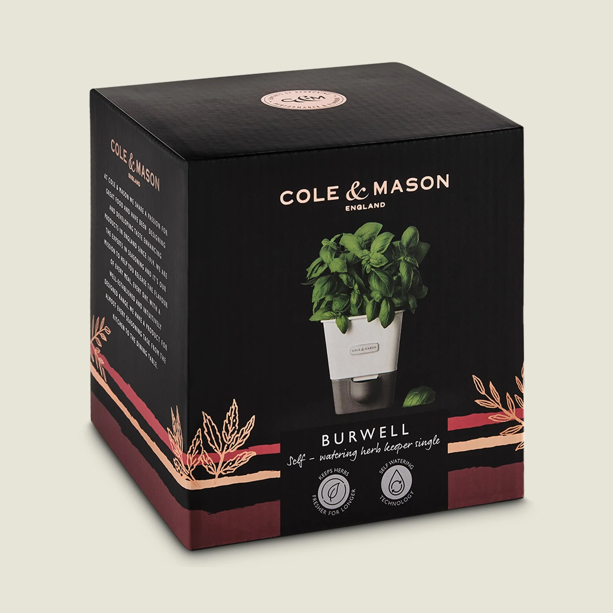 Cole & Mason Burwell Self-Watering Potted Herb Keeper - Image 7