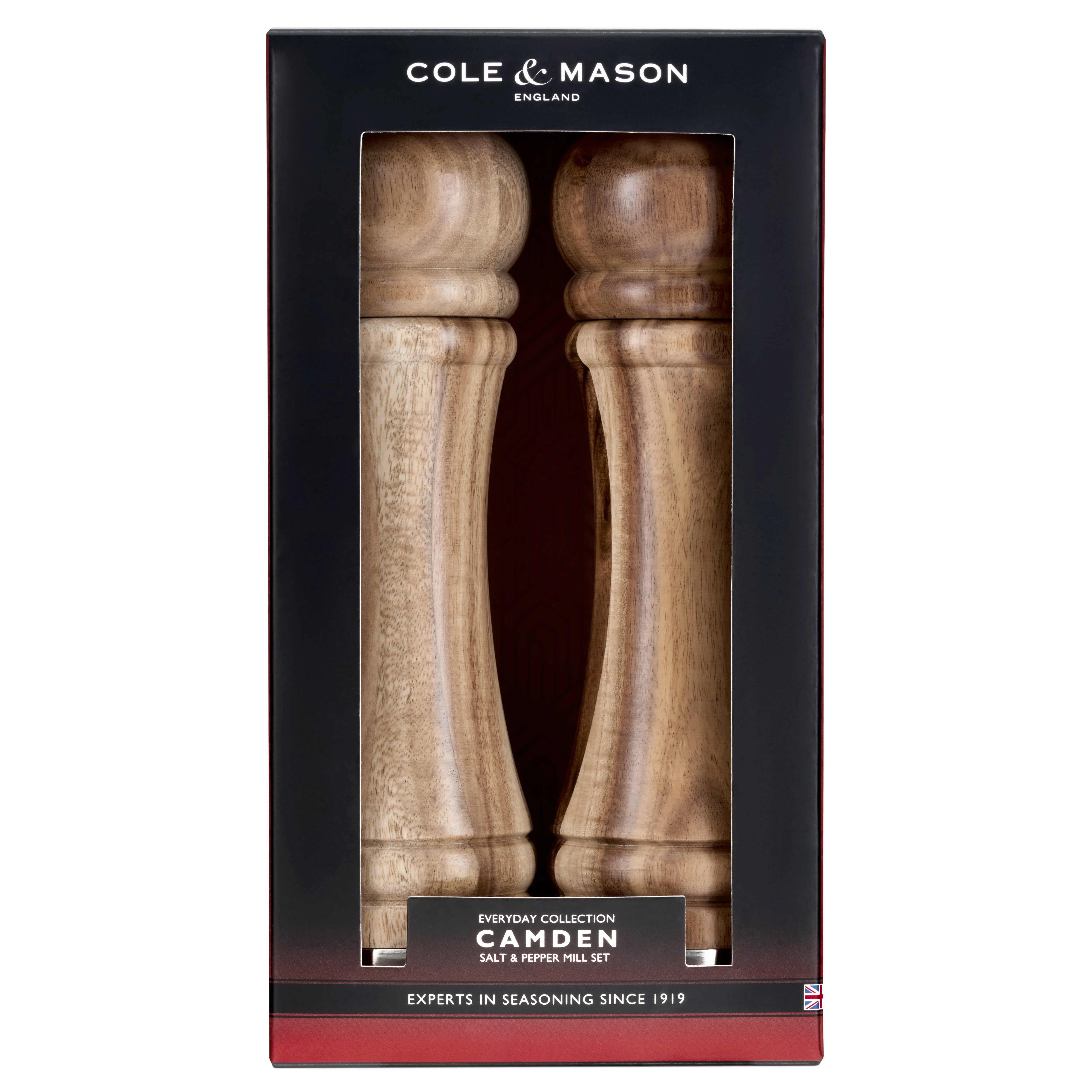 Cole & Mason Camden Traditional Acacia Salt and Pepper Mill Gift Set 8.5" - Image 6