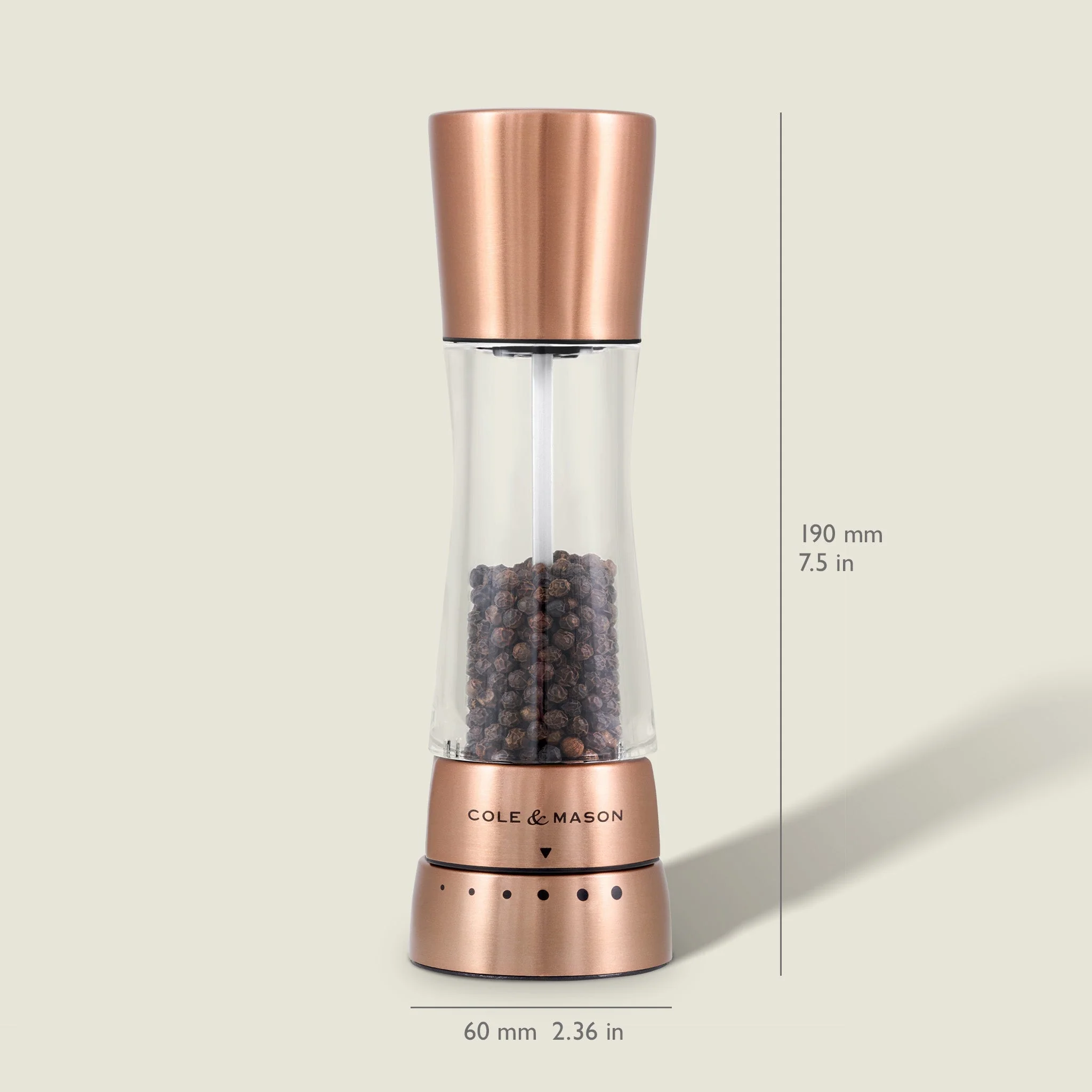 Cole & Mason Derwent Copper Salt & Pepper Mill - Image 6