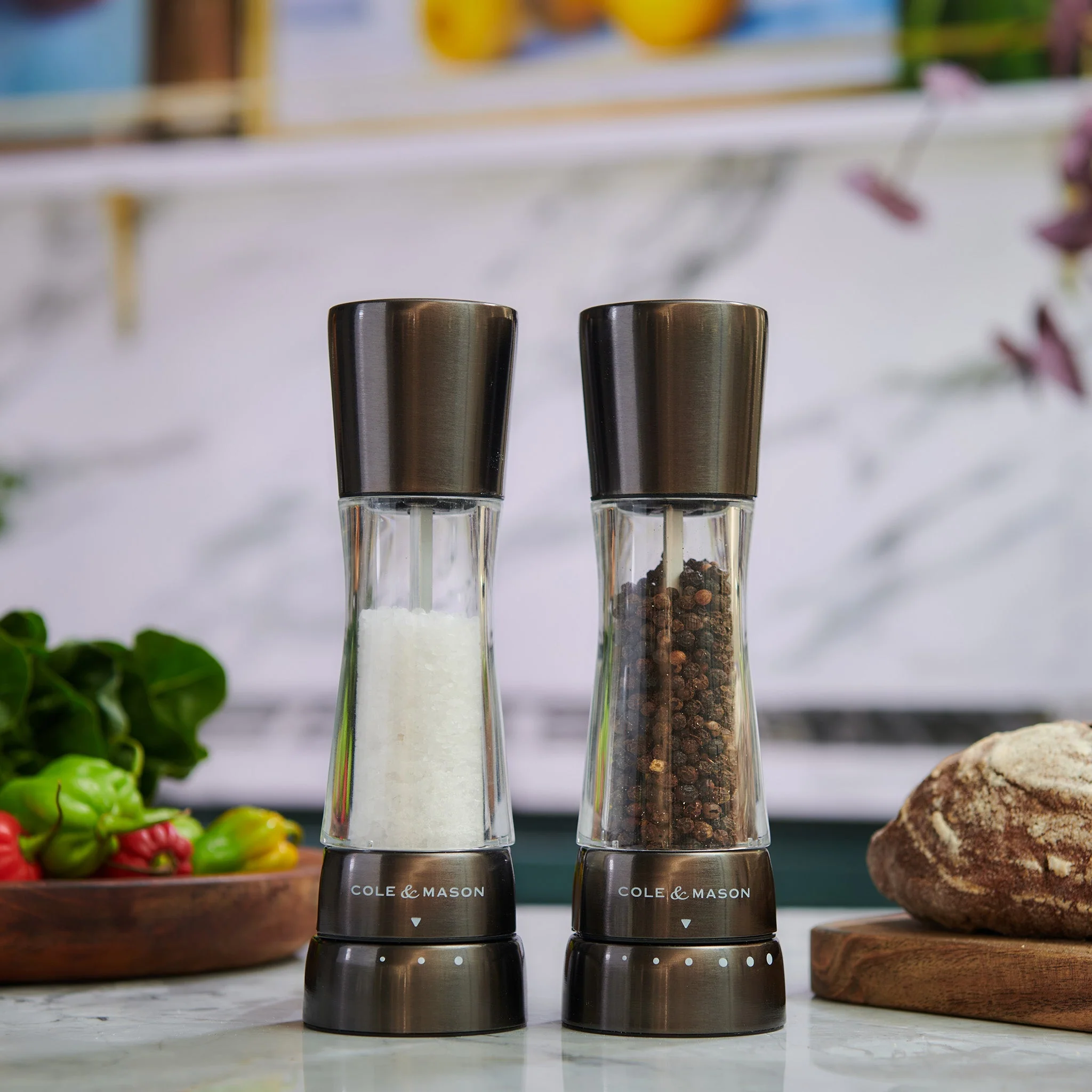Cole & Mason Derwent Iron Grey Salt & Pepper Mill - Image 4