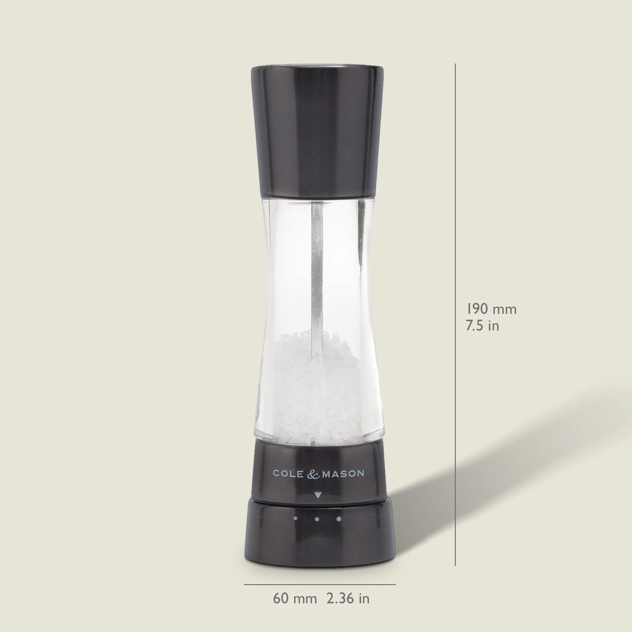 Cole & Mason Derwent Iron Grey Salt & Pepper Mill - Image 6