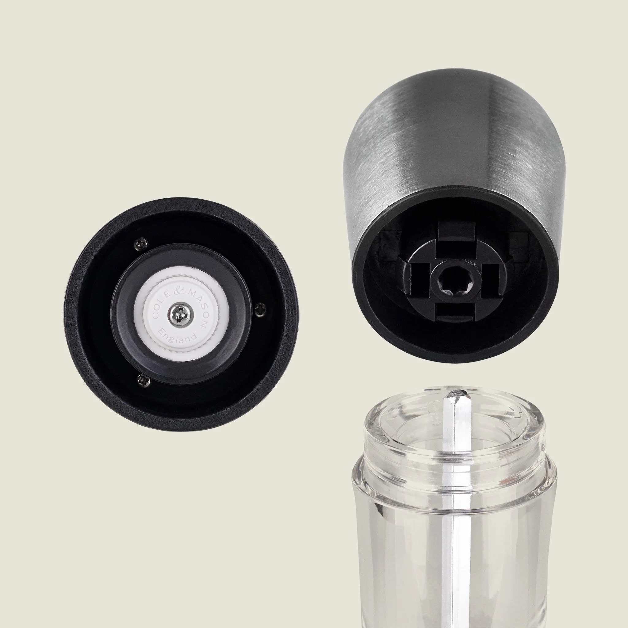 Cole & Mason Derwent Stainless Steel Salt & Pepper Mill - Image 6