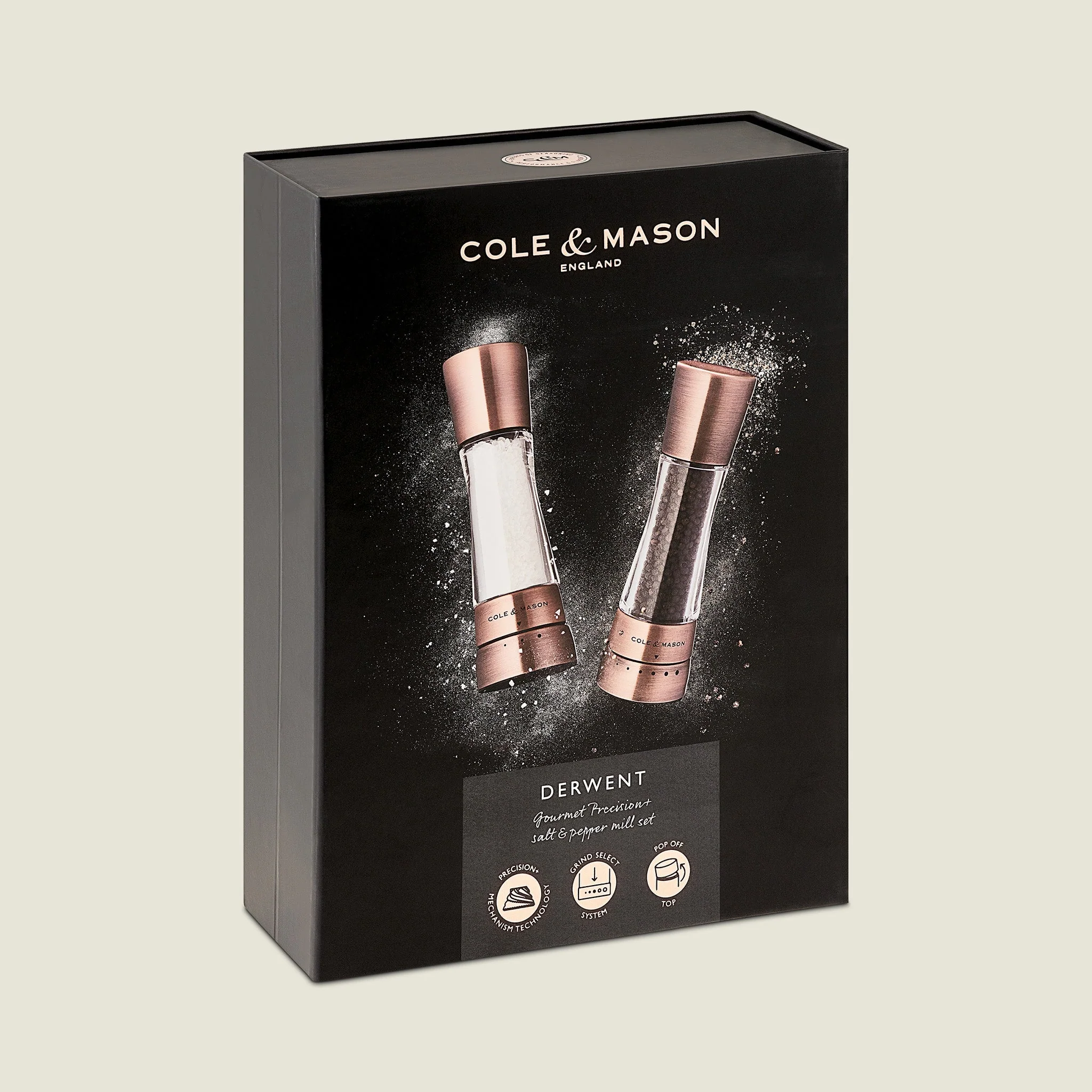 Cole & Mason Derwent Stainless Steel Salt & Pepper Mill - Image 8