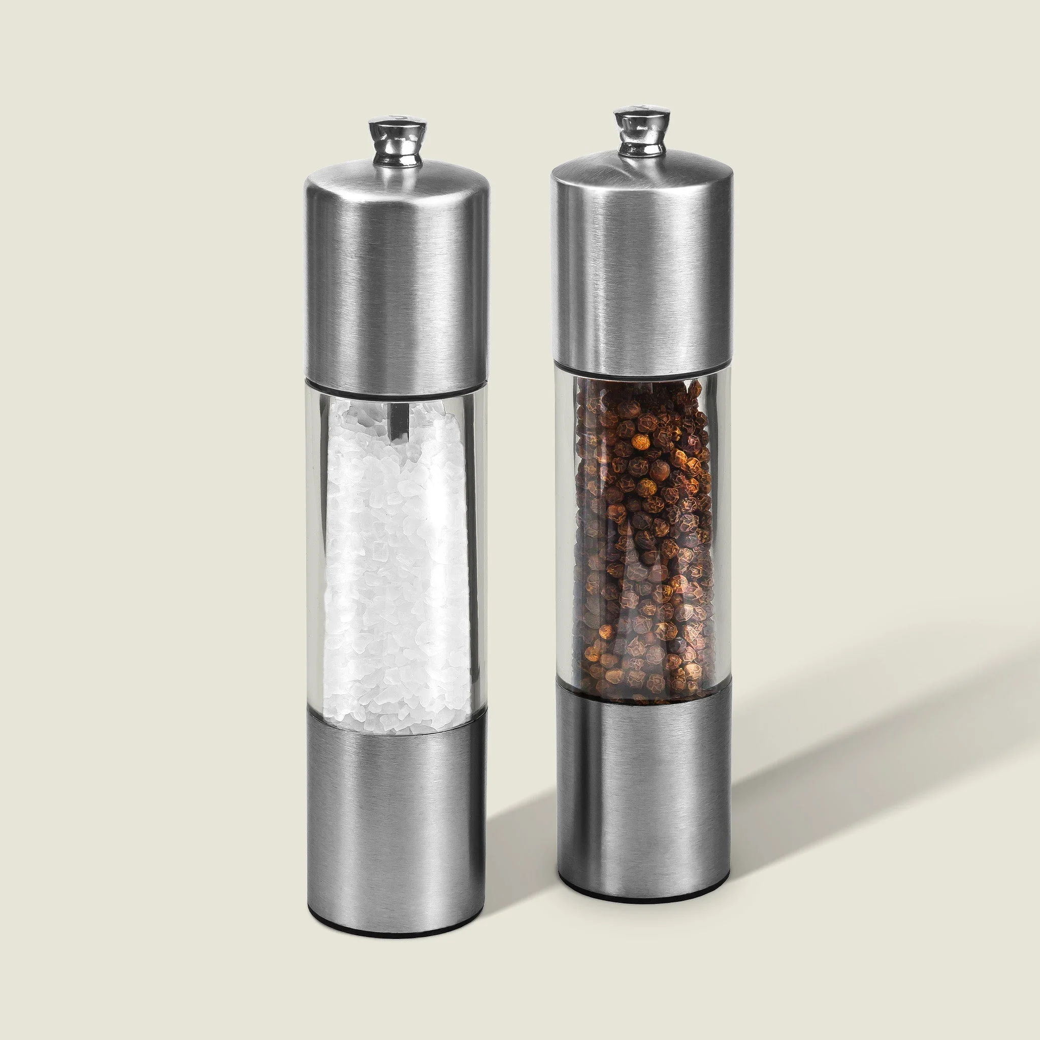 Cole & Mason Everyday Stainless Steel Salt & Pepper Mill Set - Image 4