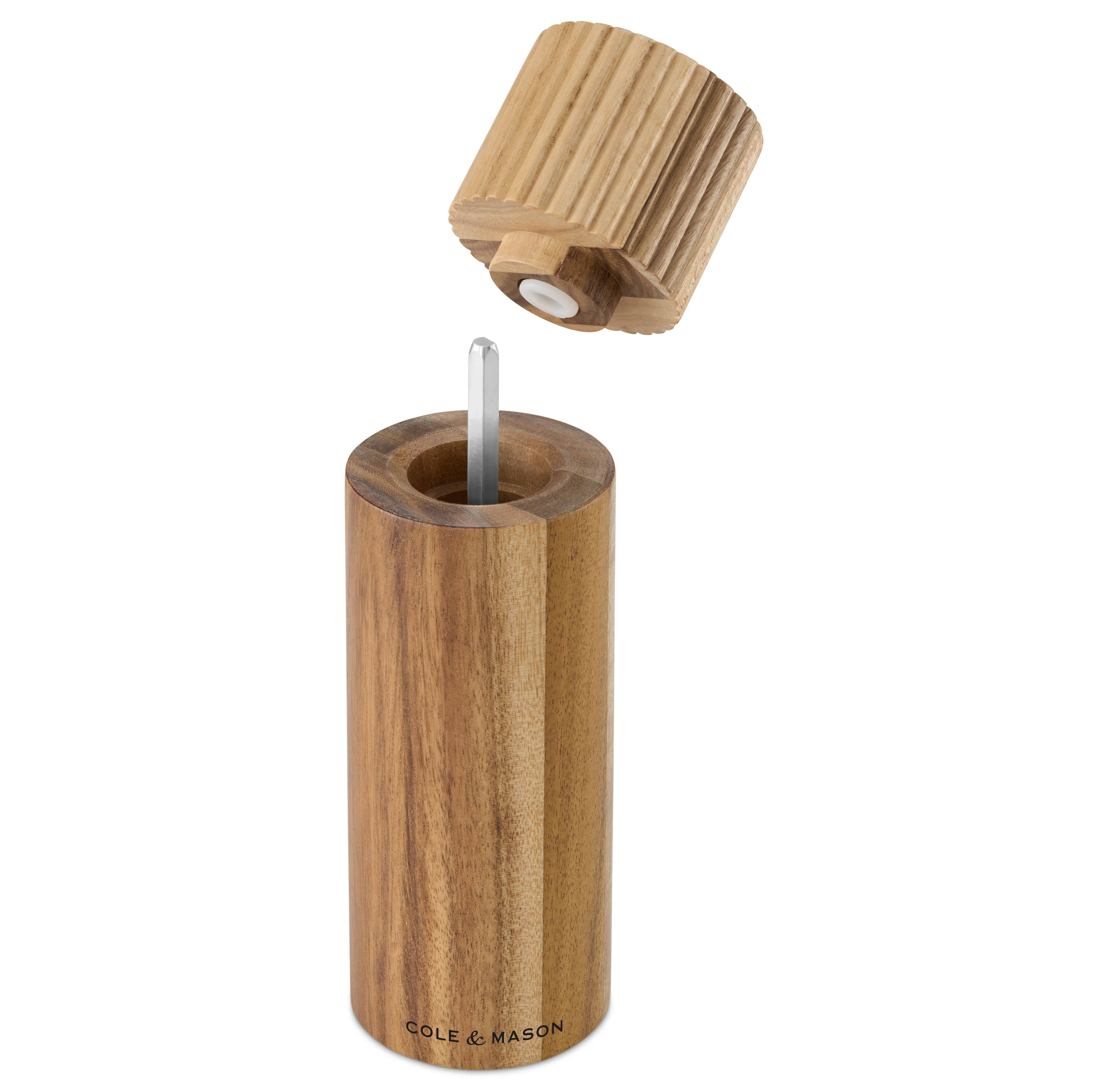 Cole & Mason Galloway Acacia Salt and Pepper Mill Gift Set 7" - Image 4