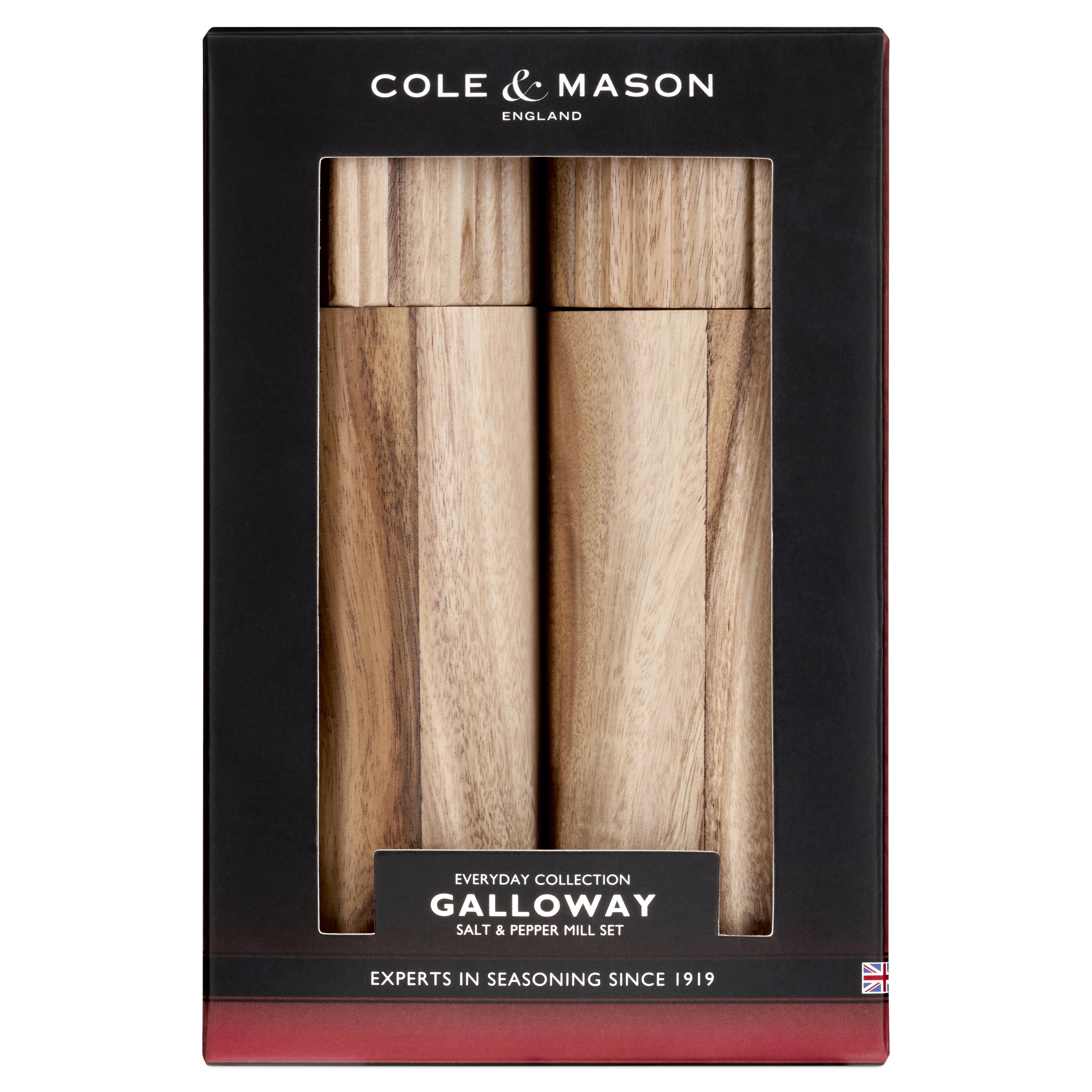 Cole & Mason Galloway Acacia Salt and Pepper Mill Gift Set 7" - Image 6