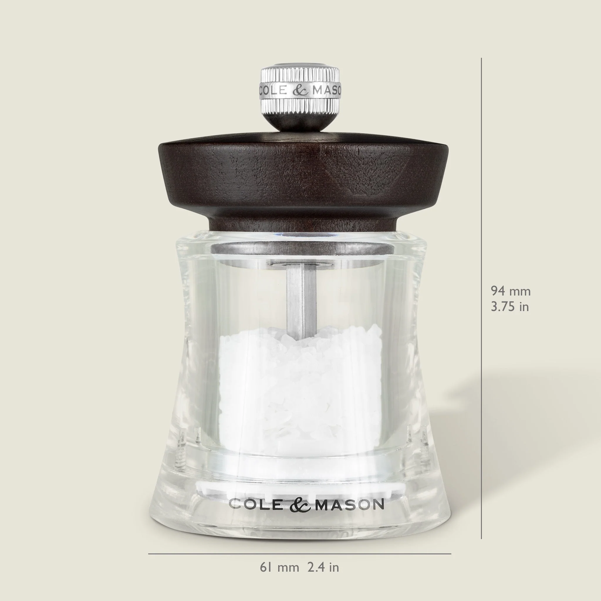 Cole & Mason Holborn Chocolate Beech Salt & Pepper Mills - Image 4