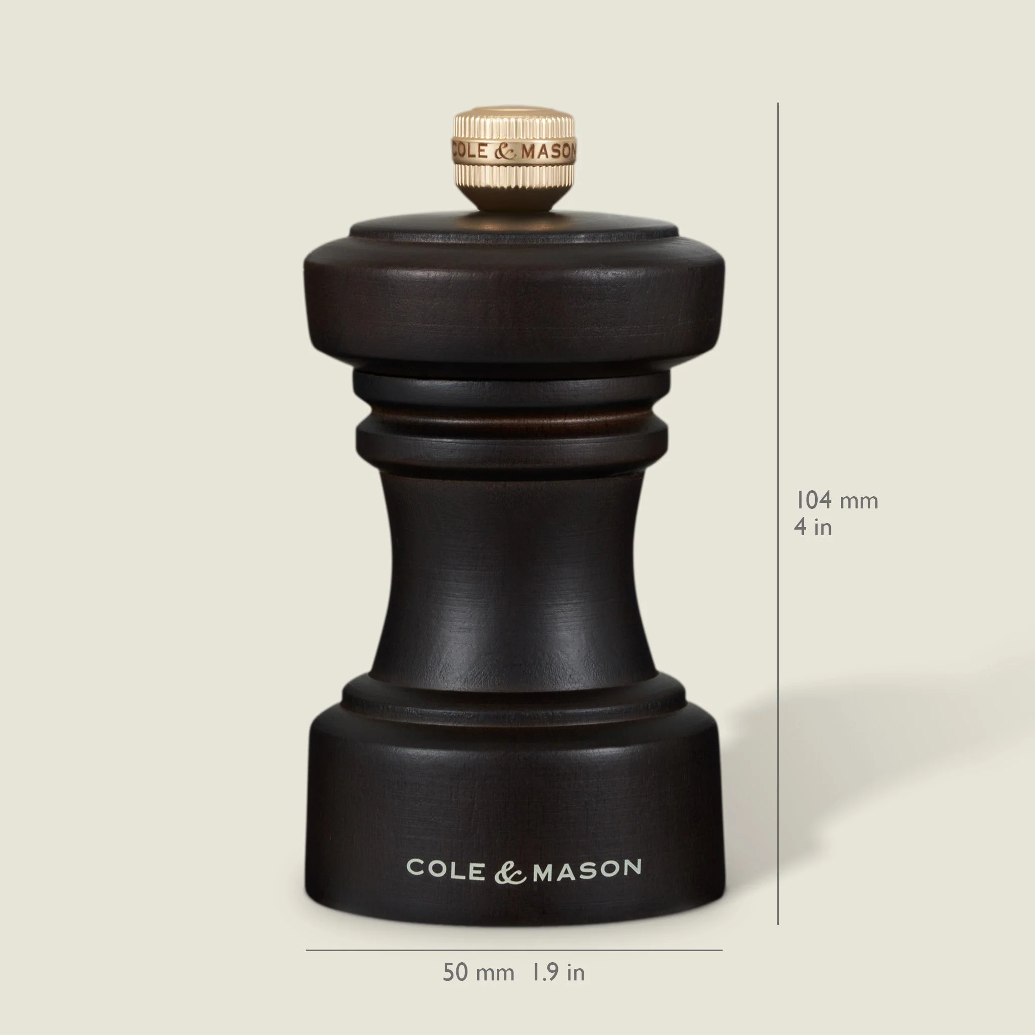 Cole & Mason Hoxton Black Gloss Salt & Pepper Mills - Image 4