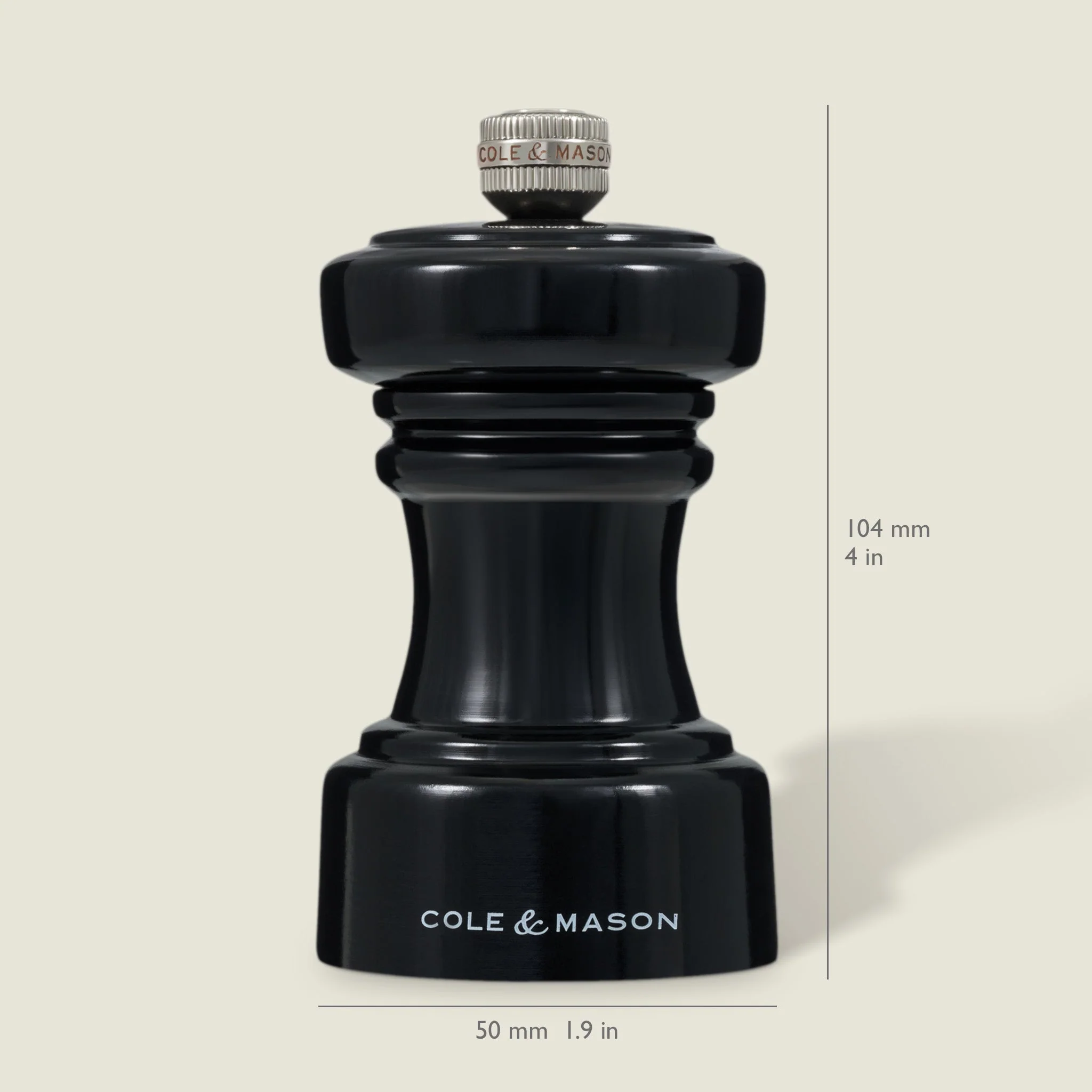 Cole & Mason Hoxton Black Gloss Salt & Pepper Mills - Image 5