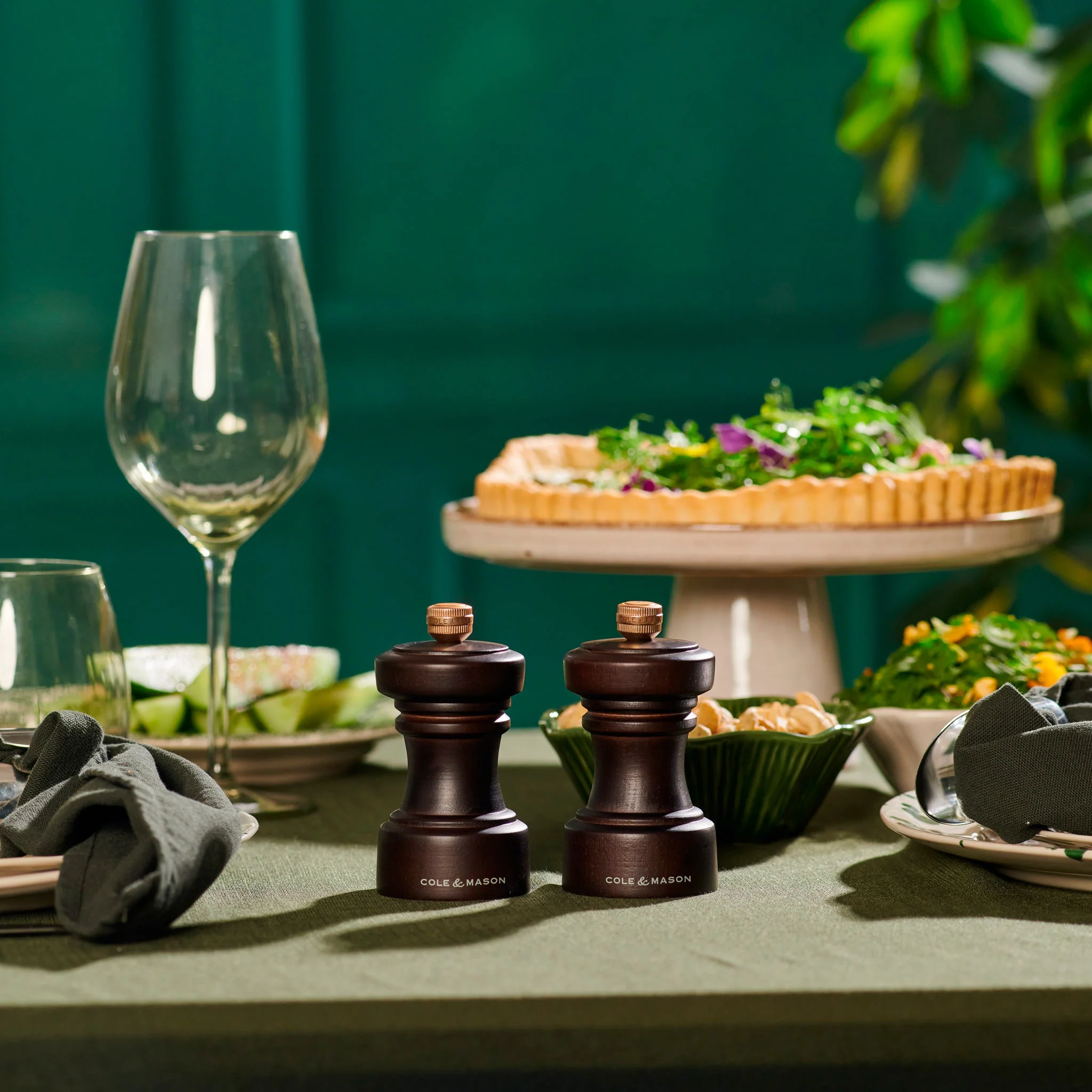Cole & Mason Hoxton Chocolate Wood Salt & Pepper Mills - Image 3