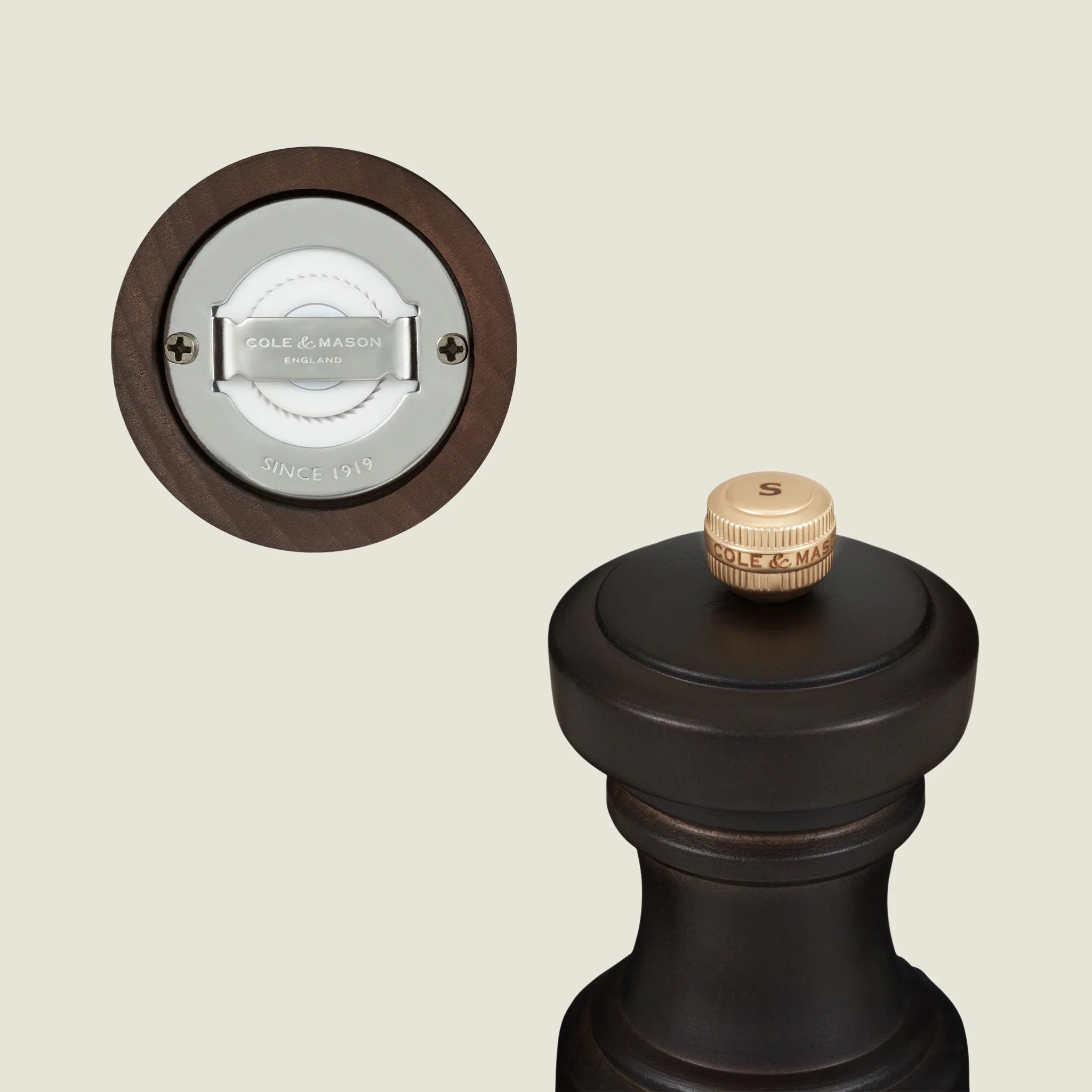 Cole & Mason Hoxton Chocolate Wood Salt & Pepper Mills - Image 6