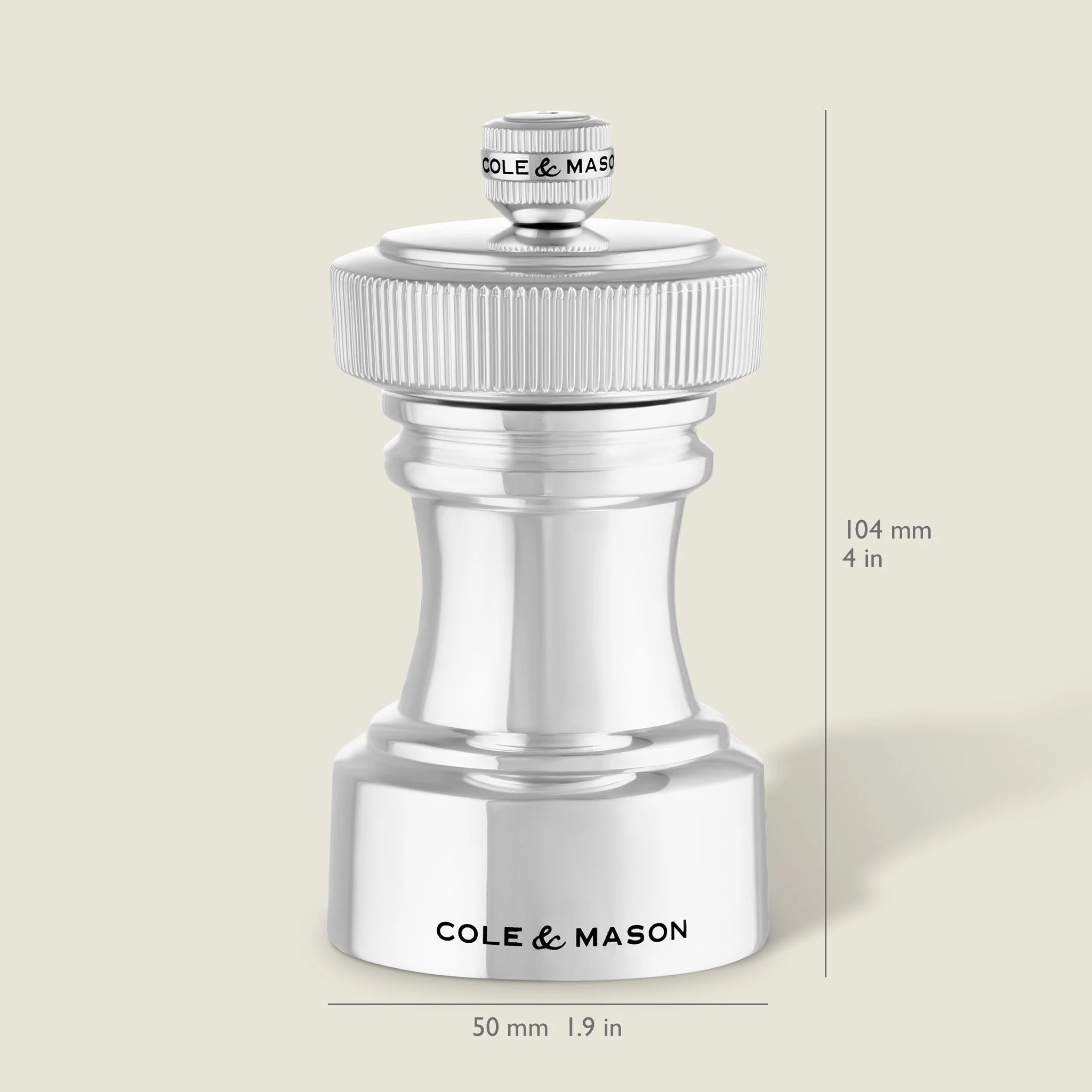 Cole & Mason Hoxton Silver Plated Salt & Pepper Mill Set - Image 4