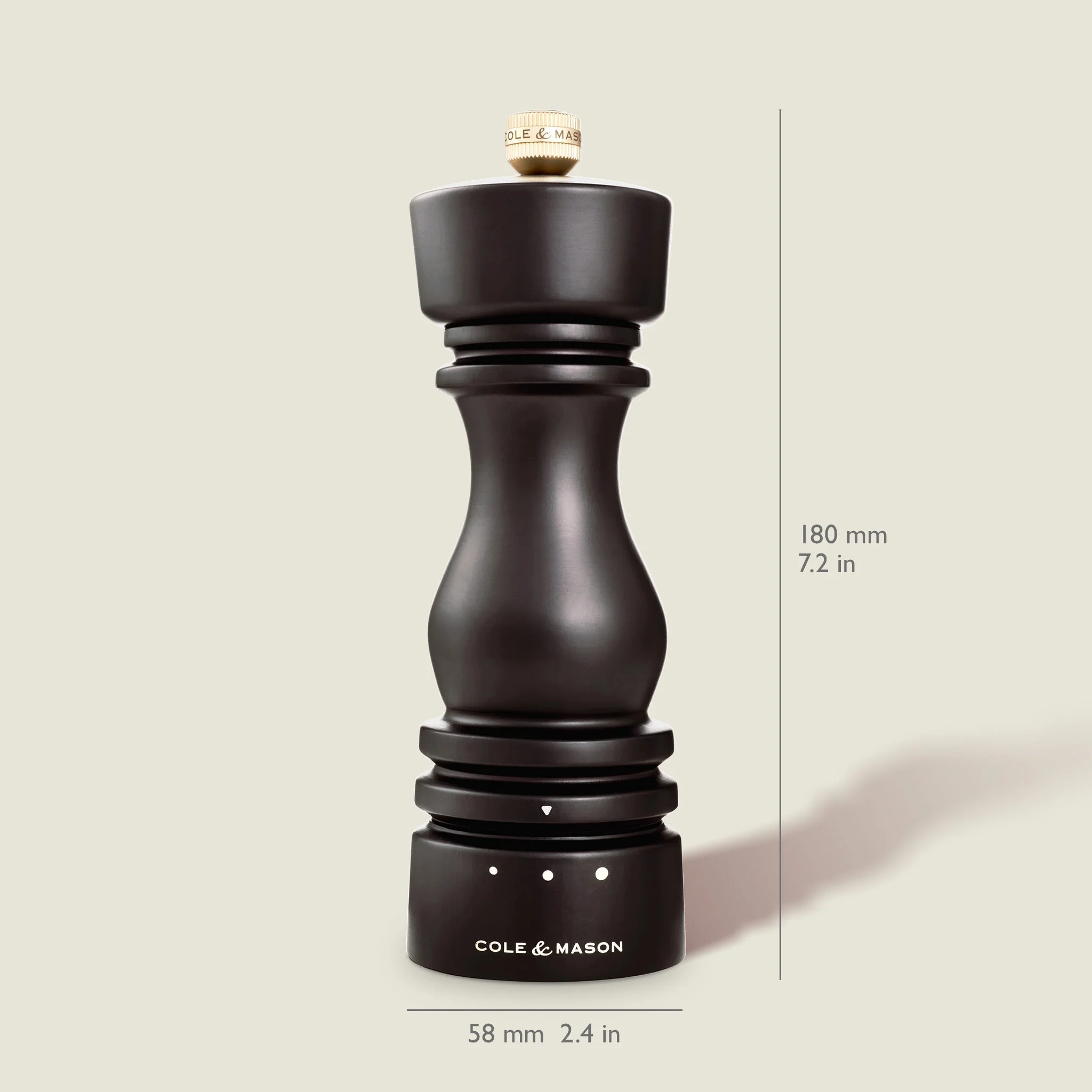 Cole & Mason London Chocolate Wood Grind Select Salt & Pepper Mills - Image 10