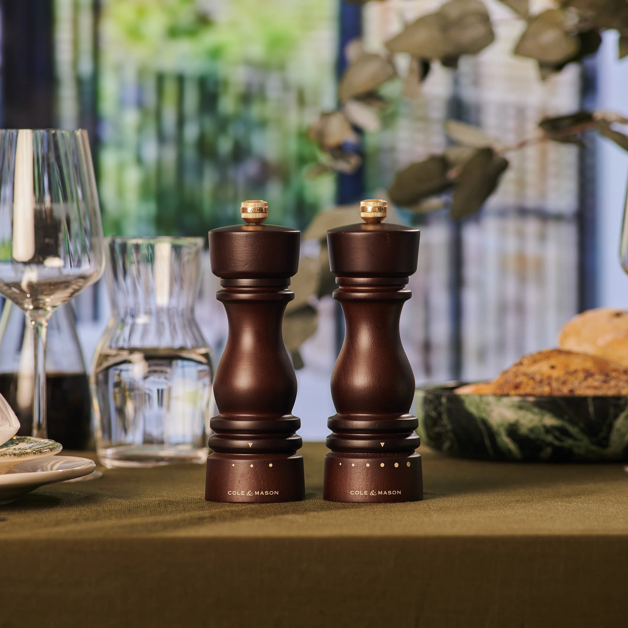 Cole & Mason London Chocolate Wood Grind Select Salt & Pepper Mills - Image 6