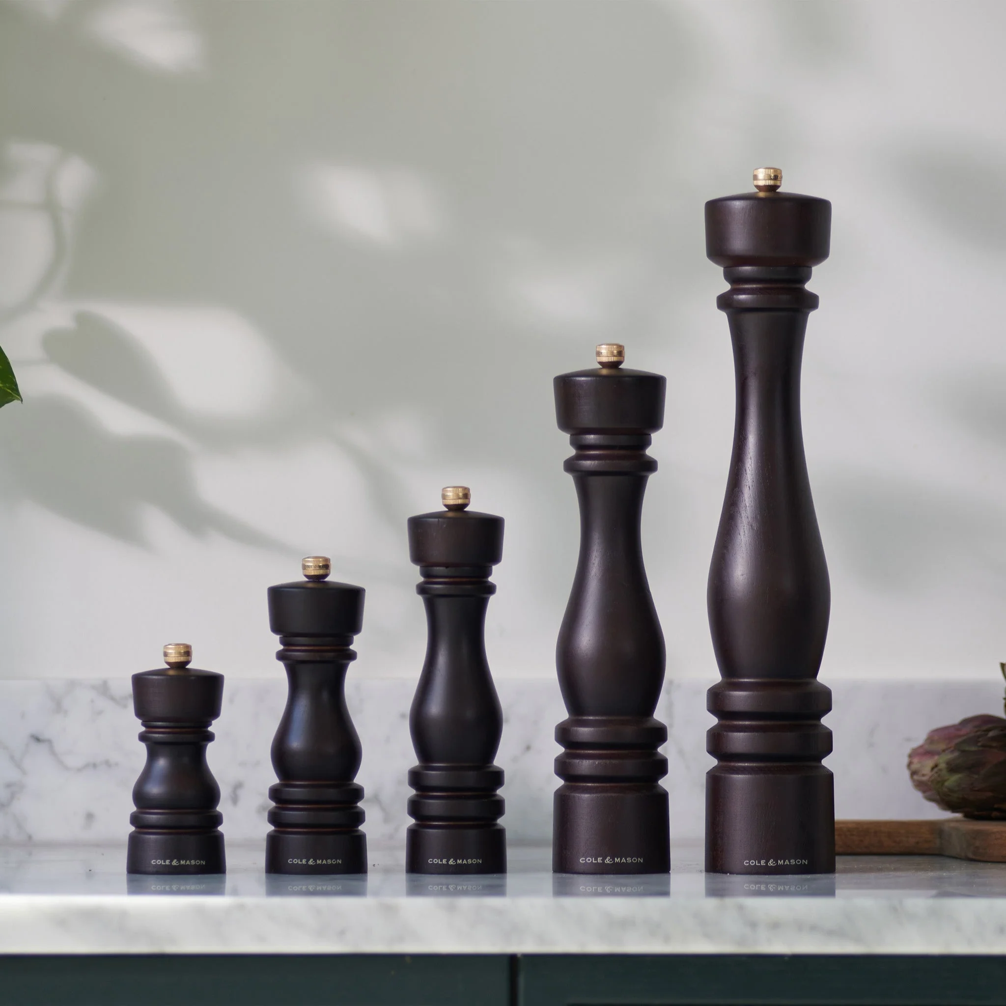 Cole & Mason London Chocolate Wood Salt & Pepper Mills - Image 2