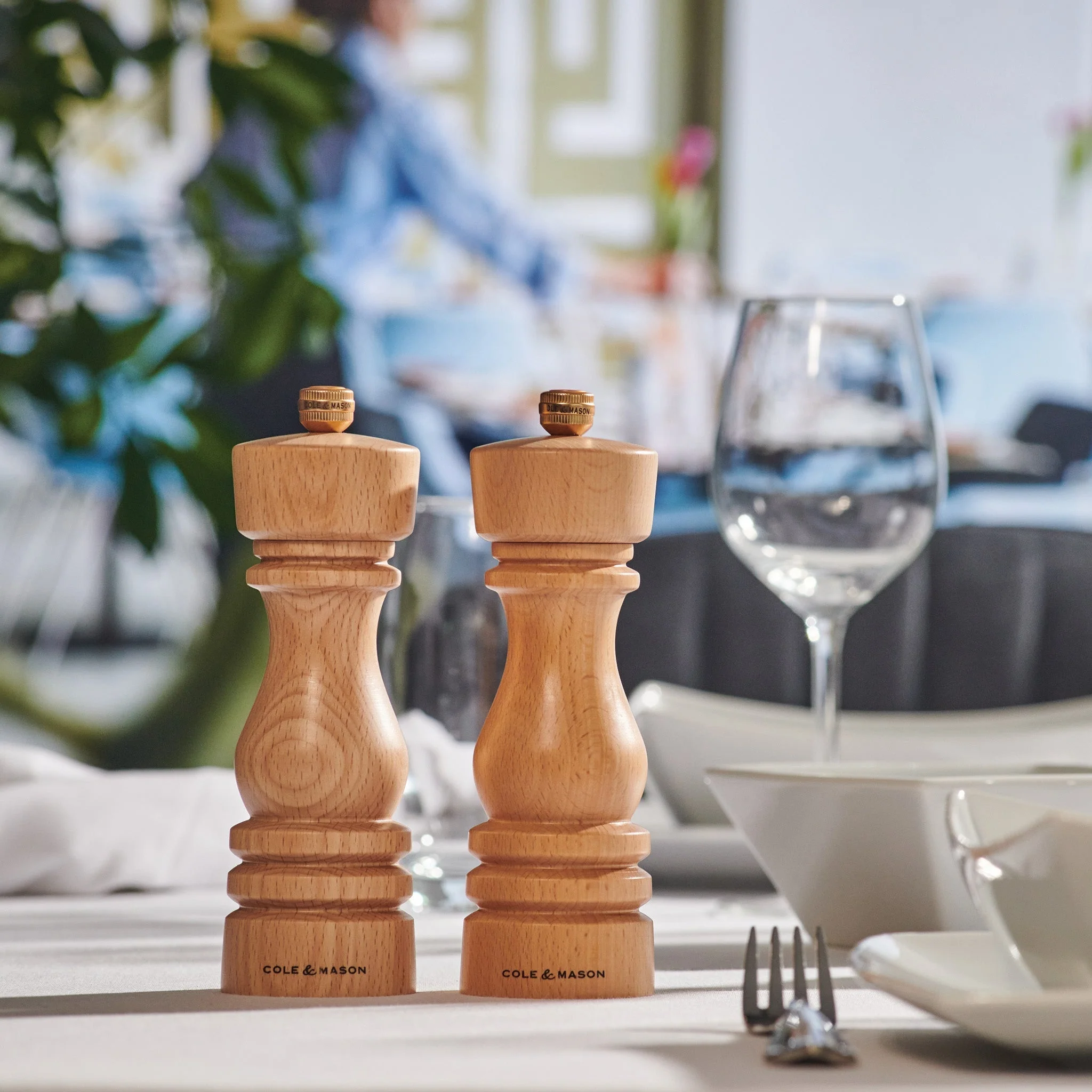 Cole & Mason London Natural Beech Salt & Pepper Mills - Image 11