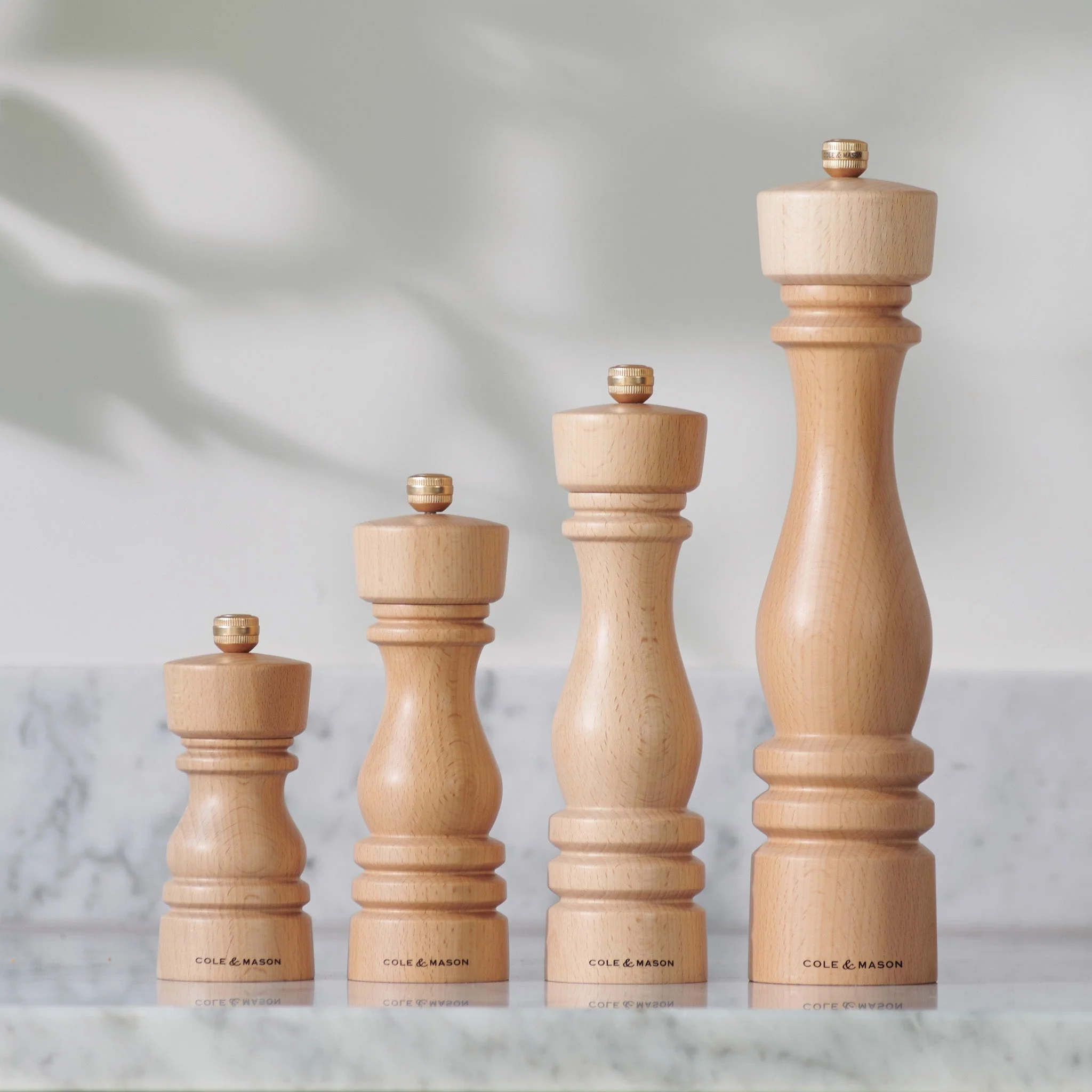Cole & Mason London Natural Beech Salt & Pepper Mills - Image 2