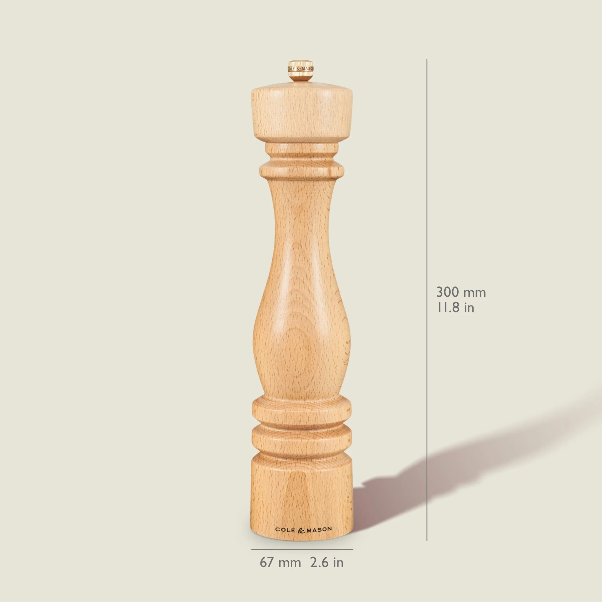 Cole & Mason London Natural Beech Salt & Pepper Mills - Image 21
