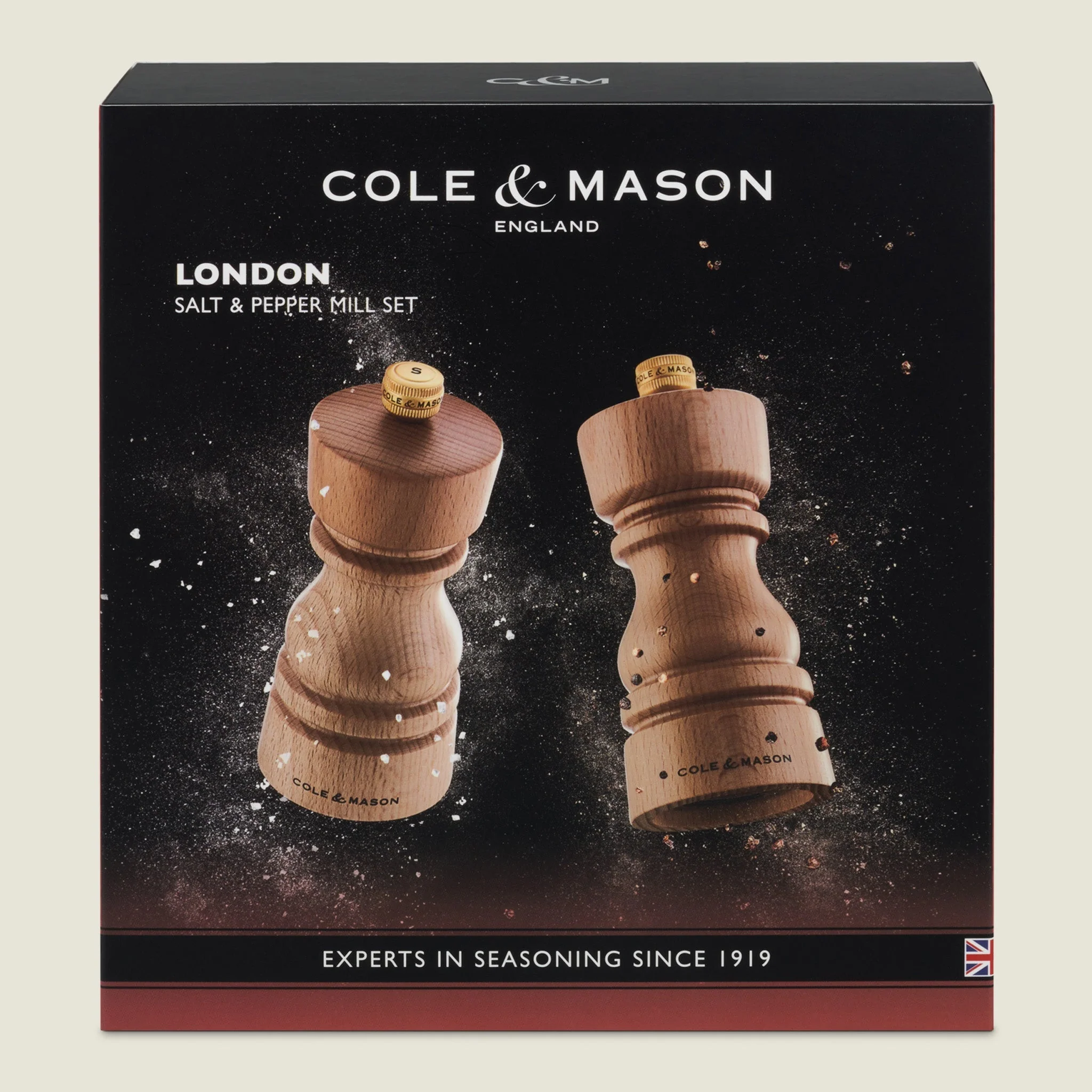 Cole & Mason London Natural Beech Salt & Pepper Mills - Image 23