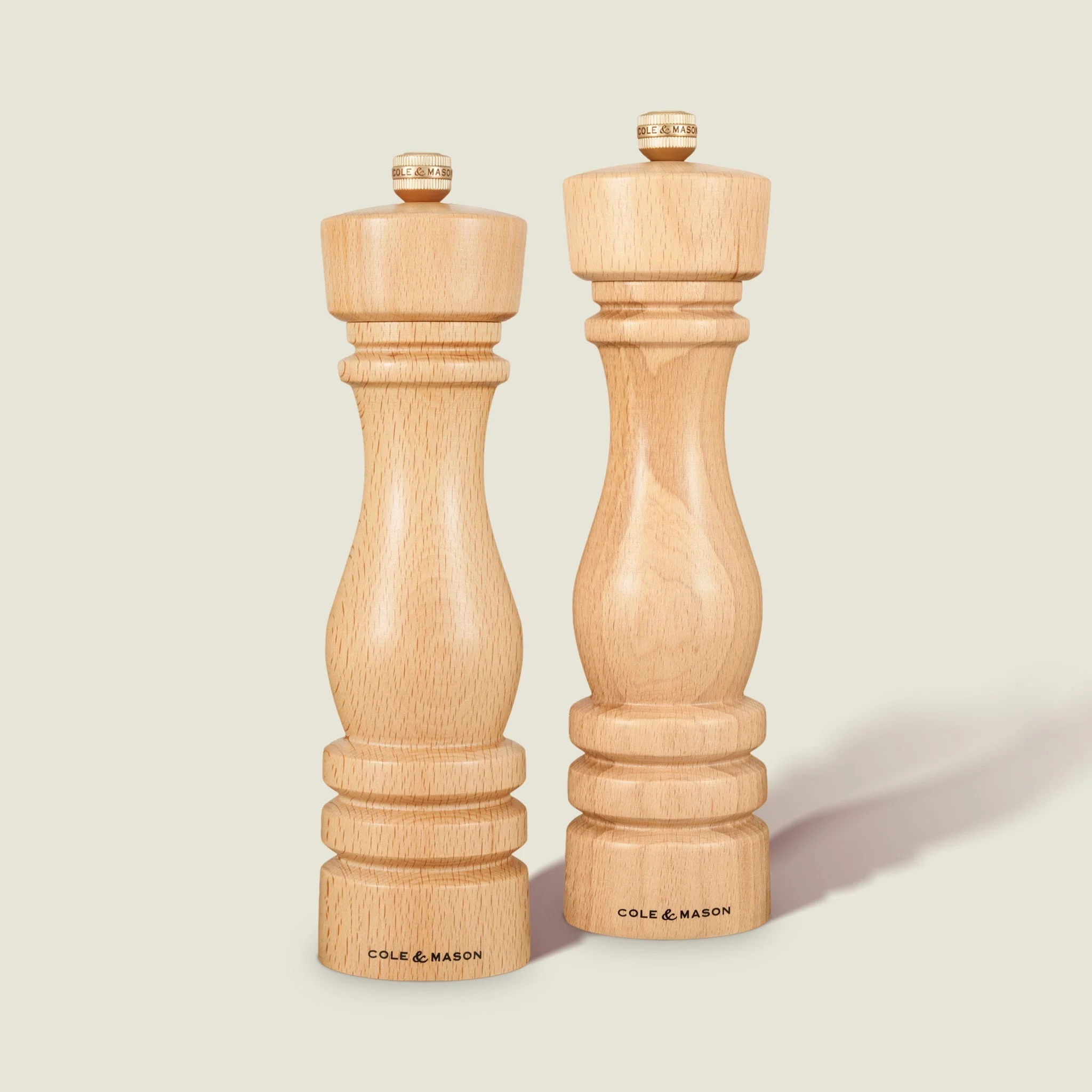 Cole & Mason London Natural Beech Salt & Pepper Mills - Image 6