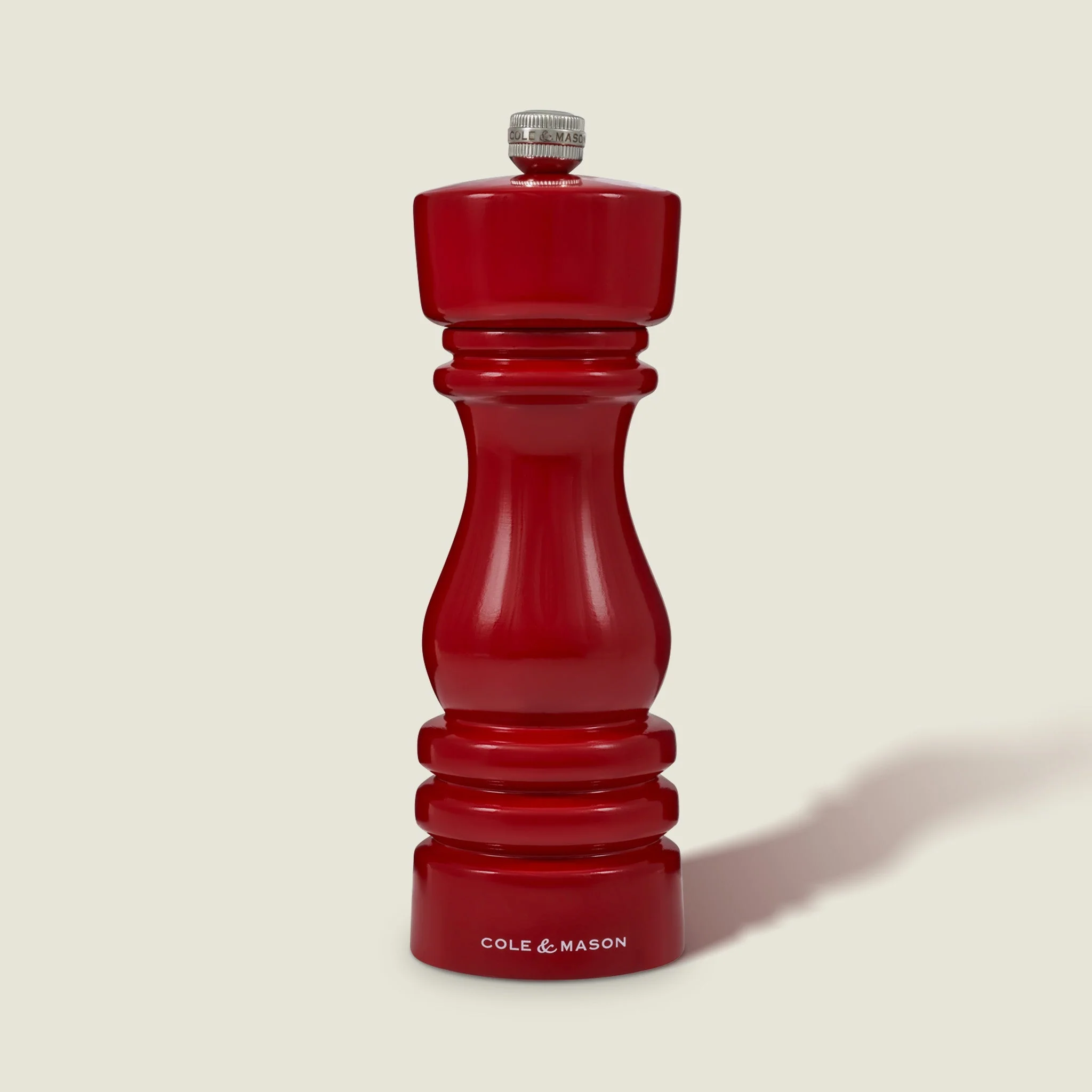 Cole & Mason London Red Gloss Salt & Pepper Mills 7" - Image 4