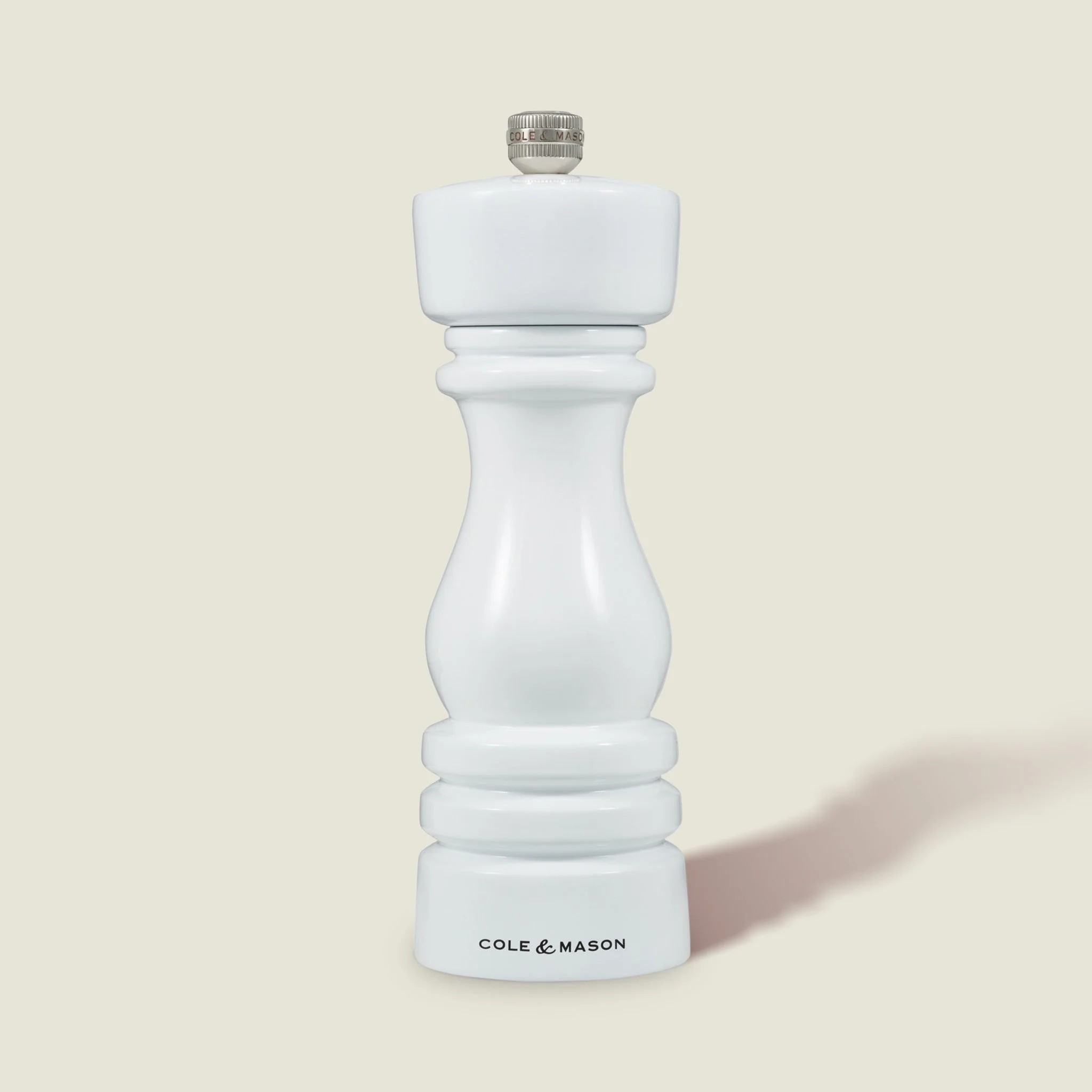 Cole & Mason London White Gloss Salt & Pepper Mills 7" - Image 8