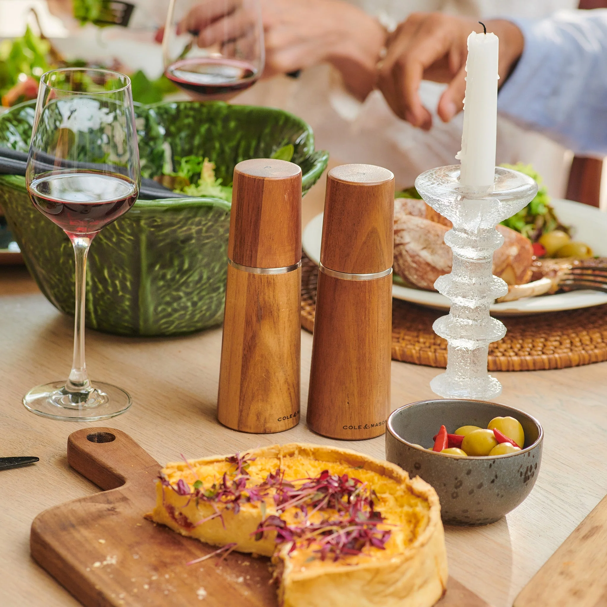 Cole & Mason Marlow Natural Acacia Salt & Pepper Mills - Image 4
