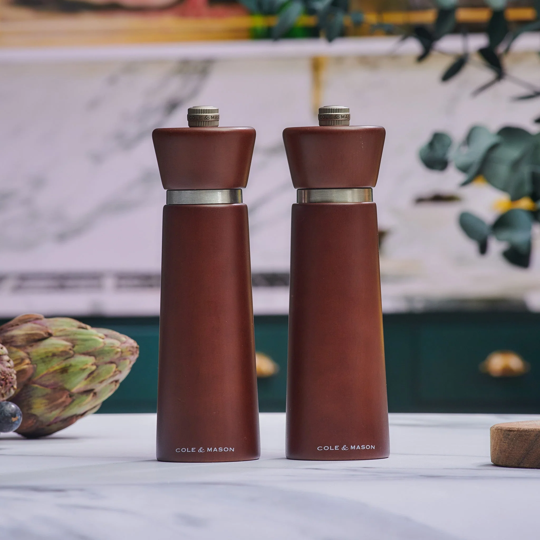 Cole & Mason Millbank Chestnut Salt & Pepper Mills - Image 2