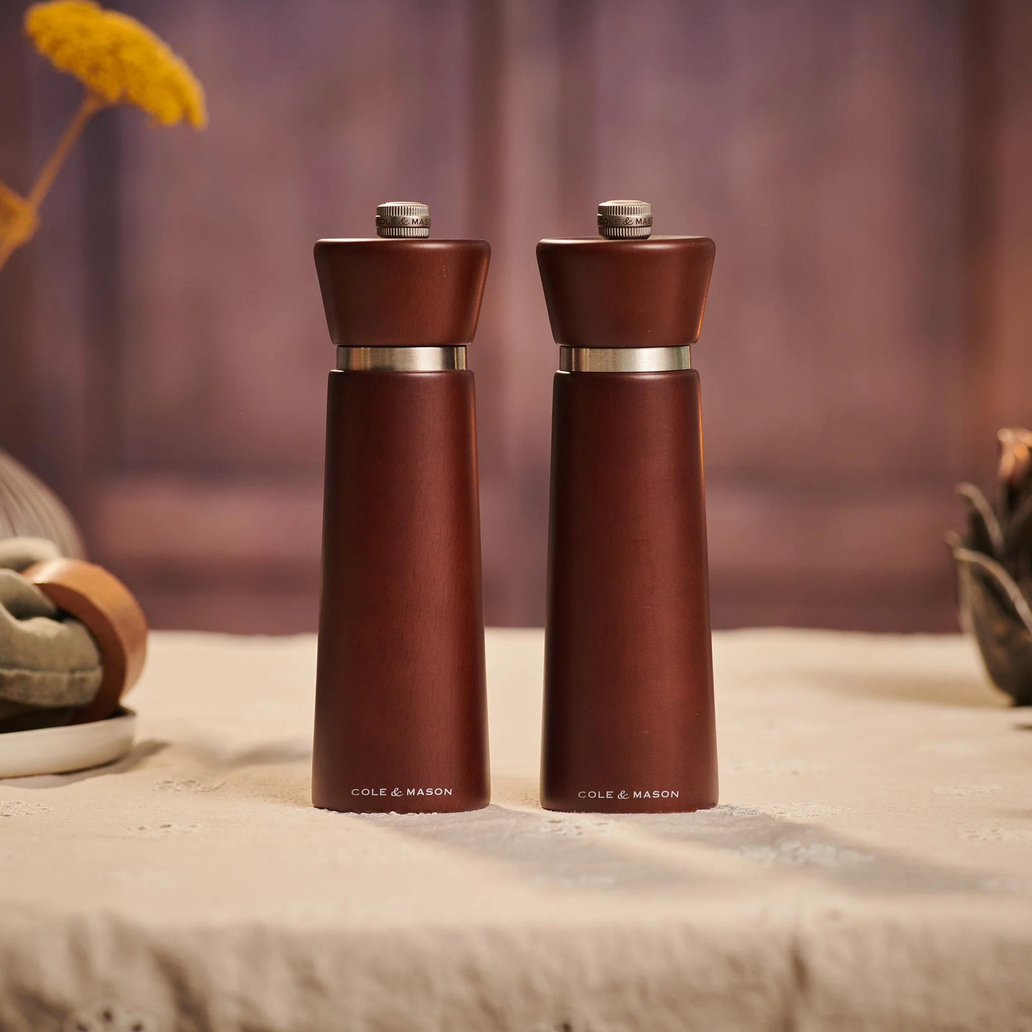 Cole & Mason Millbank Chestnut Salt & Pepper Mills - Image 4