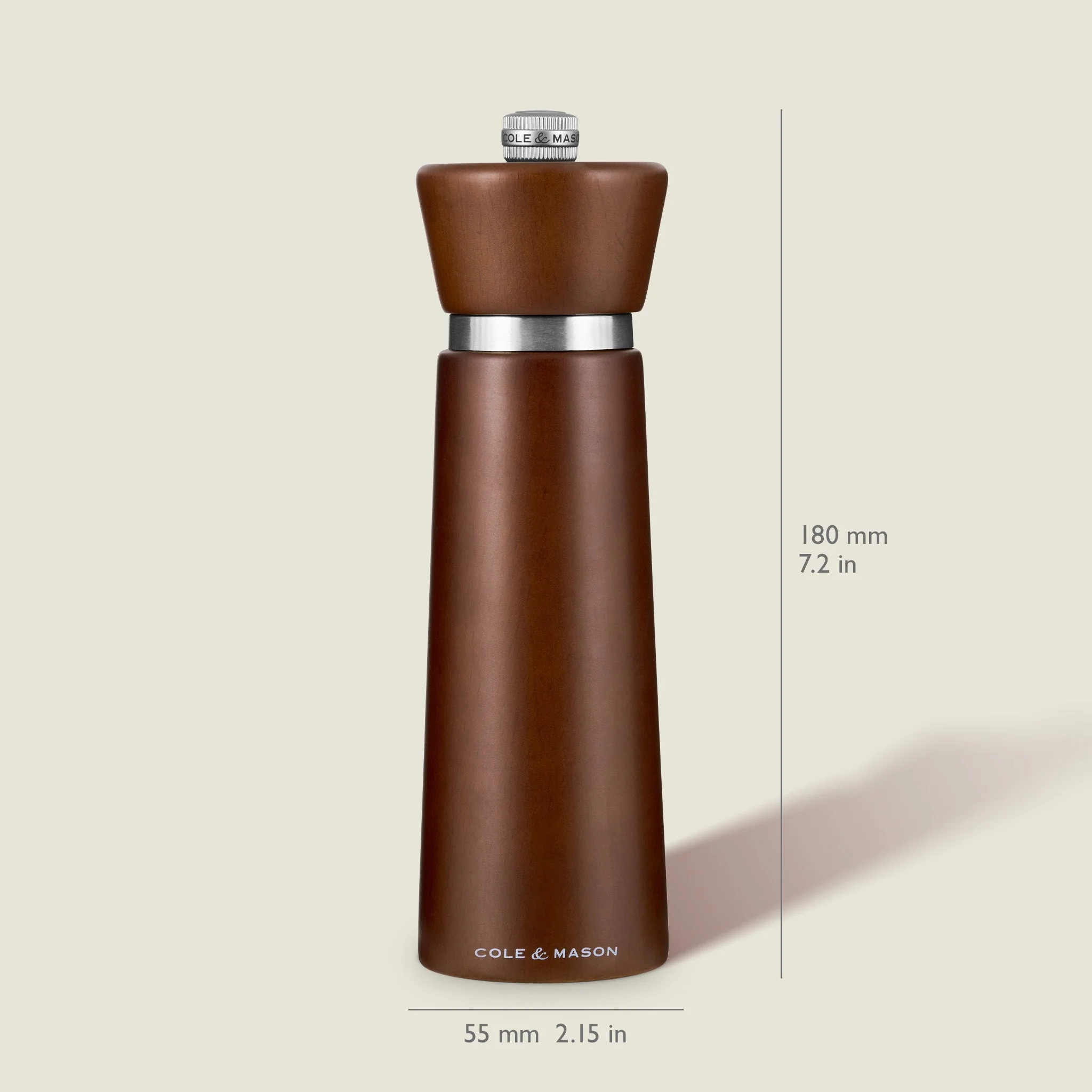 Cole & Mason Millbank Chestnut Salt & Pepper Mills - Image 6