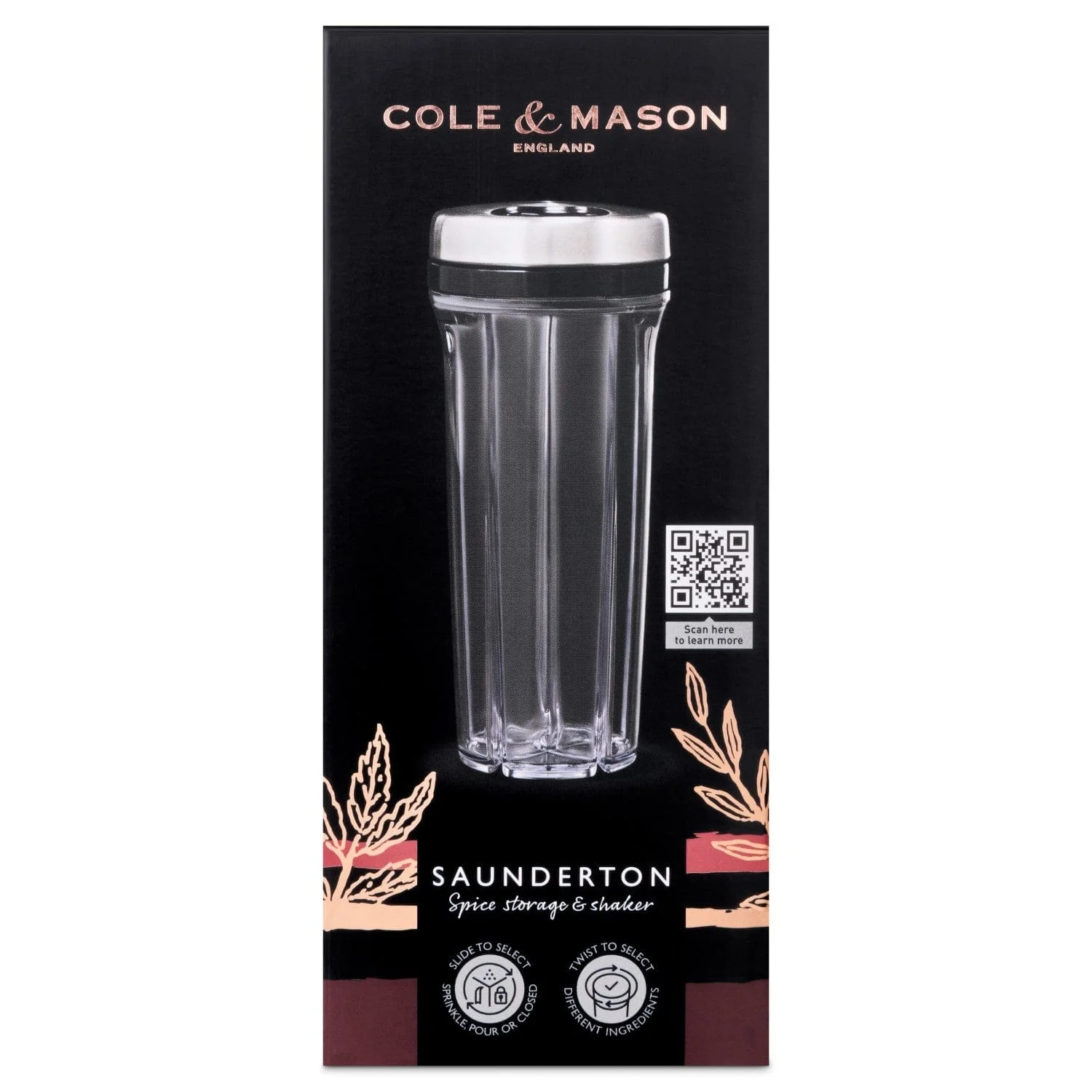 Cole & Mason Saunderton Spice Storage & Shaker - Image 3