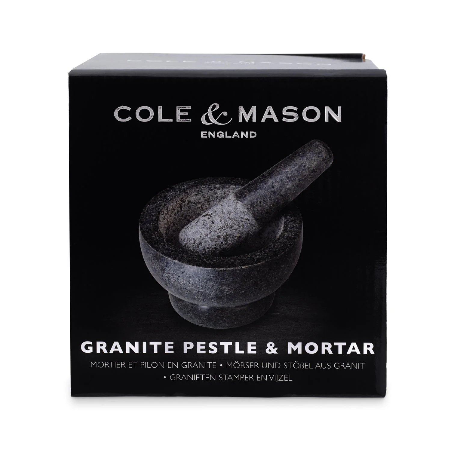 Cole & Mason Silver Granite Mortar & Pestle 5" - 4lb - Image 7