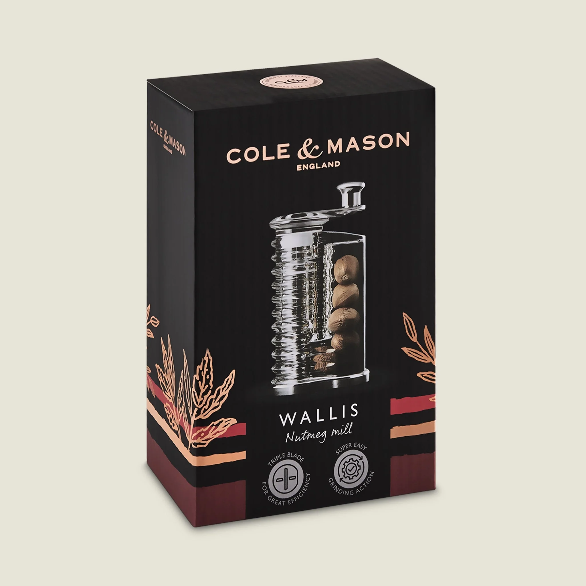 Cole & Mason Wallis Professional Nutmeg Grinder - Image 4